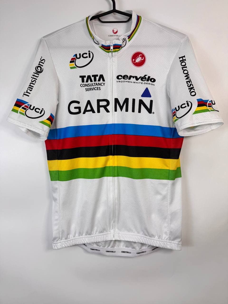 Gear for Sports Castelli Garmin Cervelo Team UCI World championship Size L Size US L / EU 52-54 / 3 - 1 Thumbnail