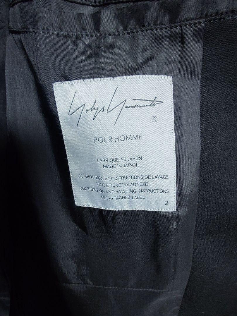Yohji Yamamoto POUR HOMME 24ss Silk switching wool tuxedo jacket Size US M / EU 48-50 / 2 - 6 Thumbnail