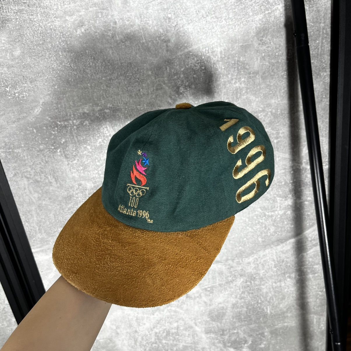 USA Olympics Vintage Atlanta 1996 Olympics Games Green Cap McDonalds Y2K Size ONE SIZE - 1 Thumbnail