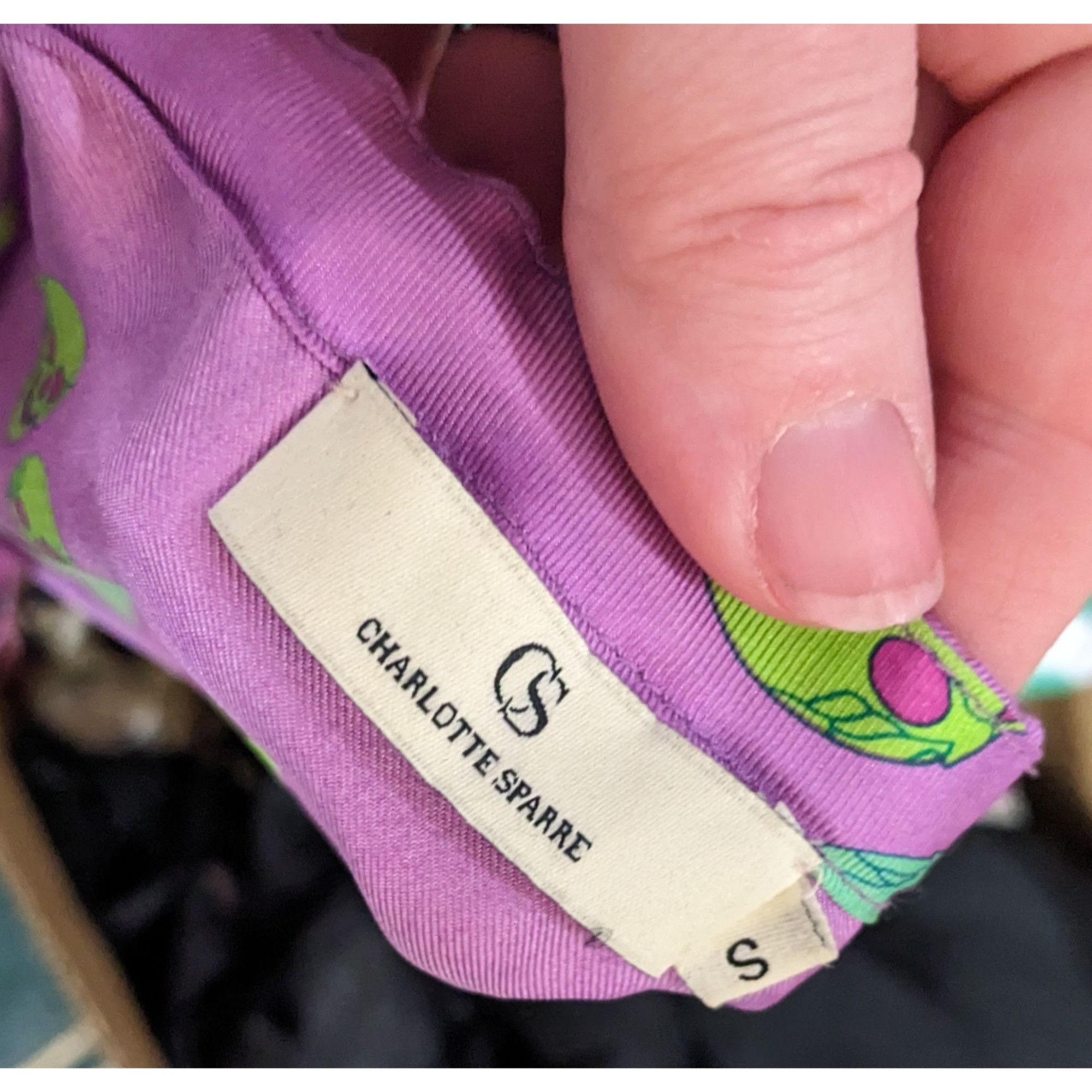 Other Charlotte Sparre Gothic Skeleton Purple And Green Top Size S Size S / US 4 / IT 40 - 7 Thumbnail