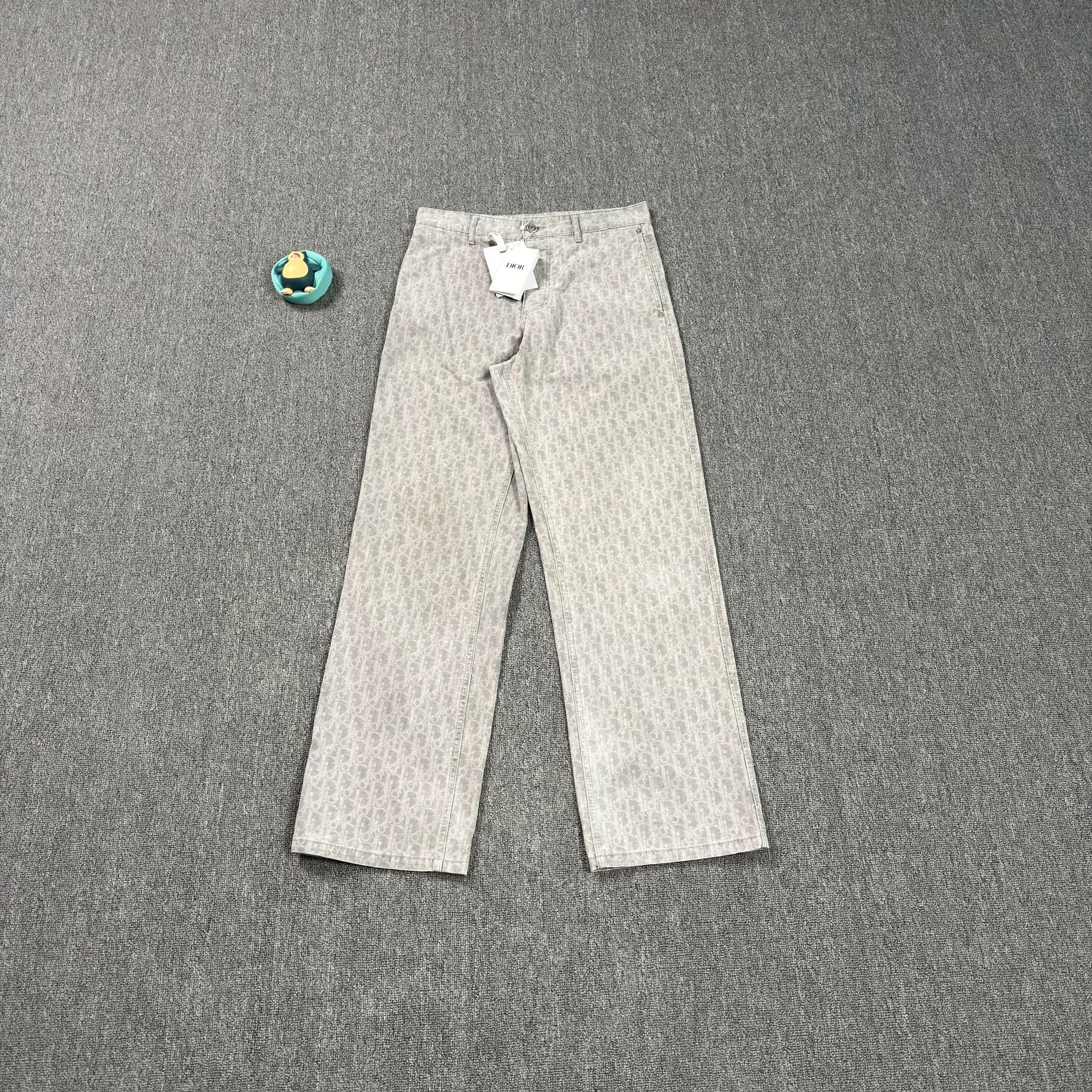 Dior Dior Gray Oblique Monogram Denim Jeans Size 44 Size US 28 / EU 44 - 1 Thumbnail