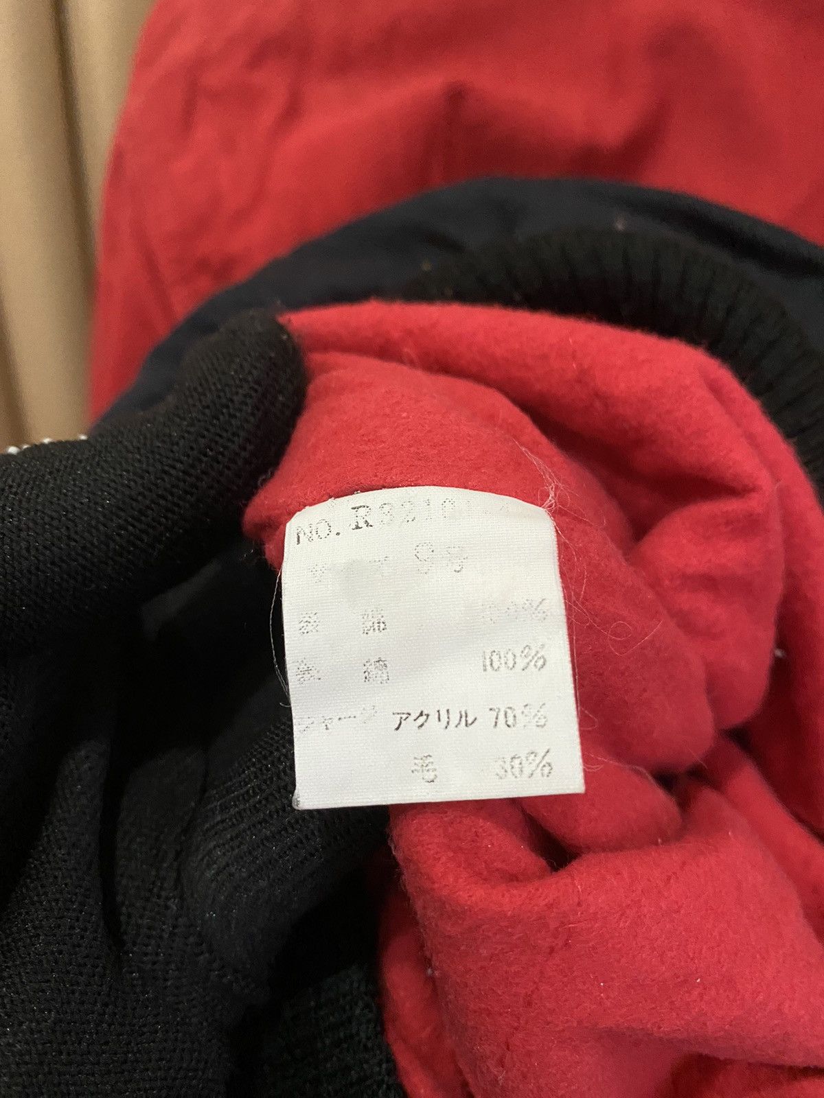 Other Vintage Royal Eye Varsity Bomber Jacket Red Black Patchwork Size US M / EU 48-50 / 2 - 13 Thumbnail