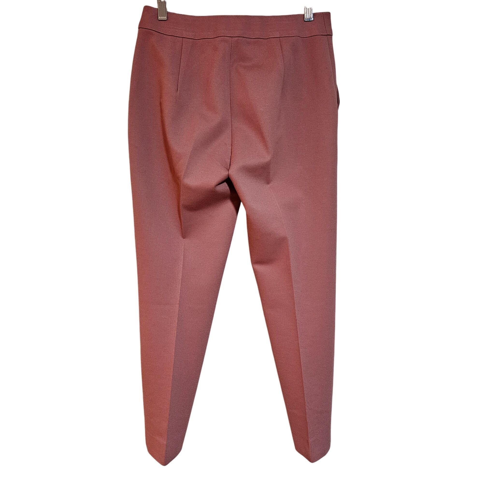 Max Mara Max Mara Women's Slim Fit Mauve Trousers Quiet Luxury Busine Size 30" / US 8 / IT 44 - 2 Thumbnail