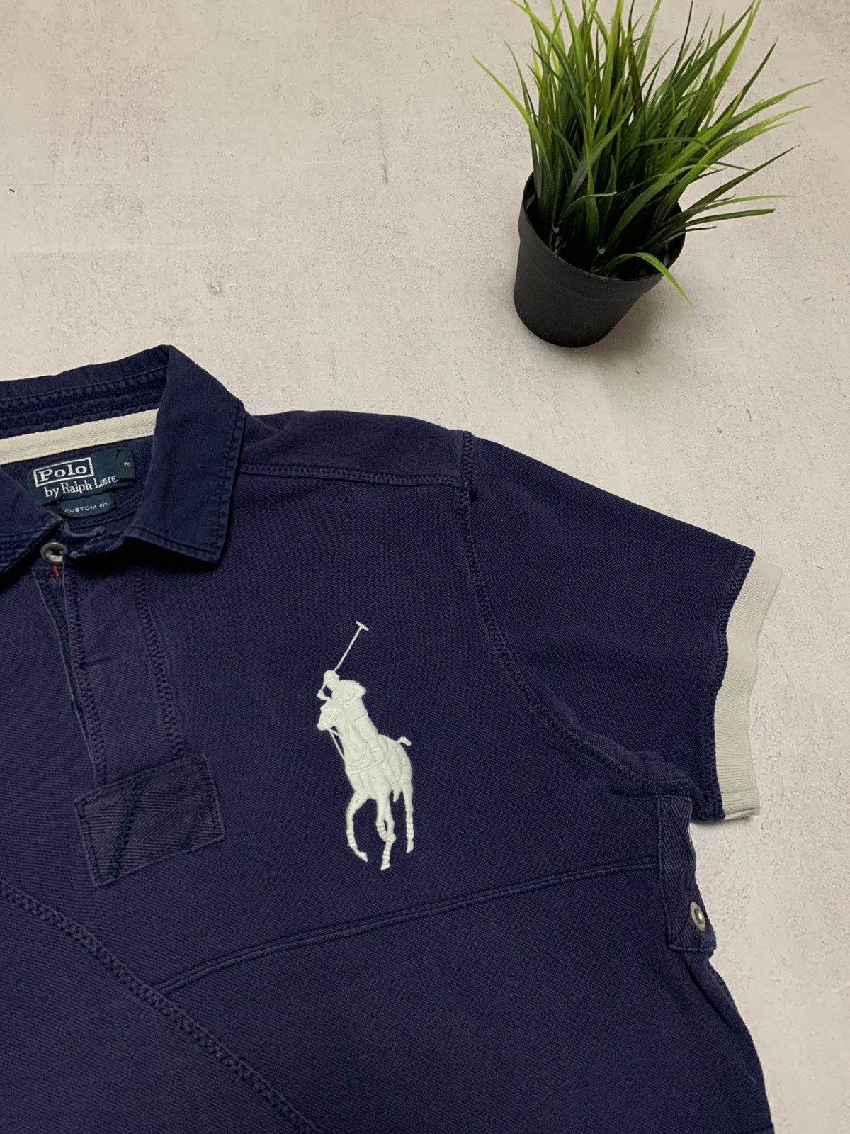 Vintage Vintage Polo Ralph Lauren Polo T Shirt Rugby Big Logo 90s Size US L / EU 52-54 / 3 - 2 Thumbnail