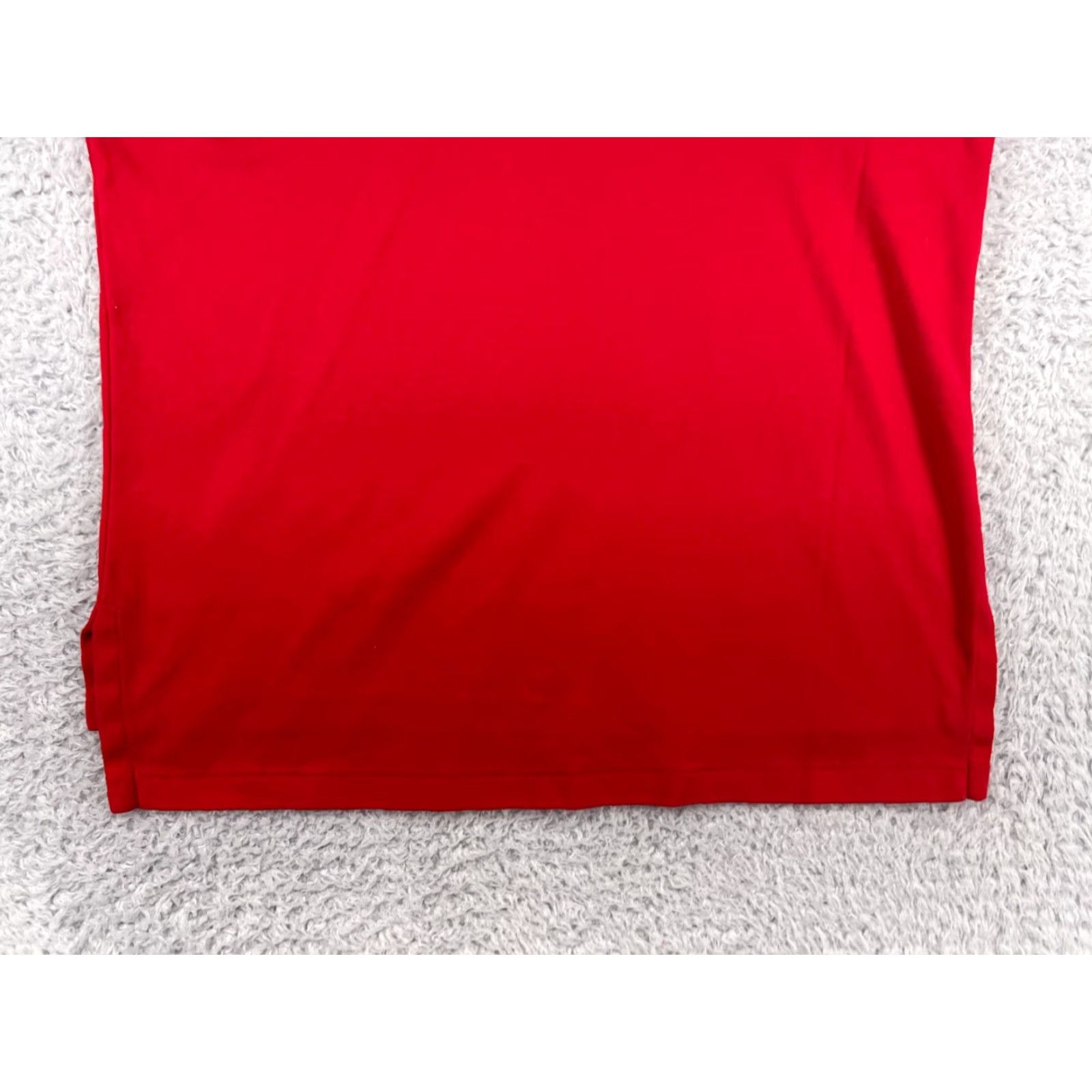 Lands' End Lands' End Polo Shirt Mens Large Red Waffle Knit Pattern Golf Golfer Work Wear Size US L / EU 52-54 / 3 - 7 Thumbnail