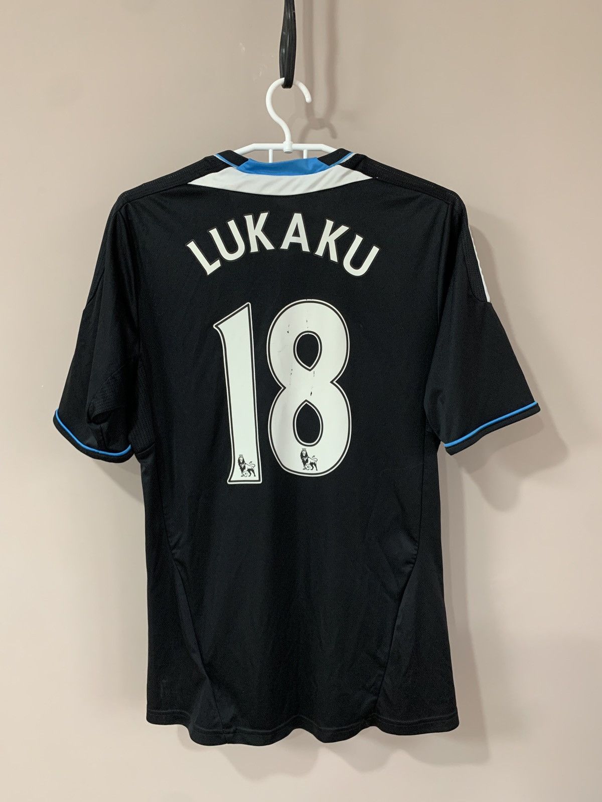 Adidas Chelsea London Away Football Shirt Adidas Soccer LUKAKU #18 Size US S / EU 44-46 / 1 - 1 Thumbnail
