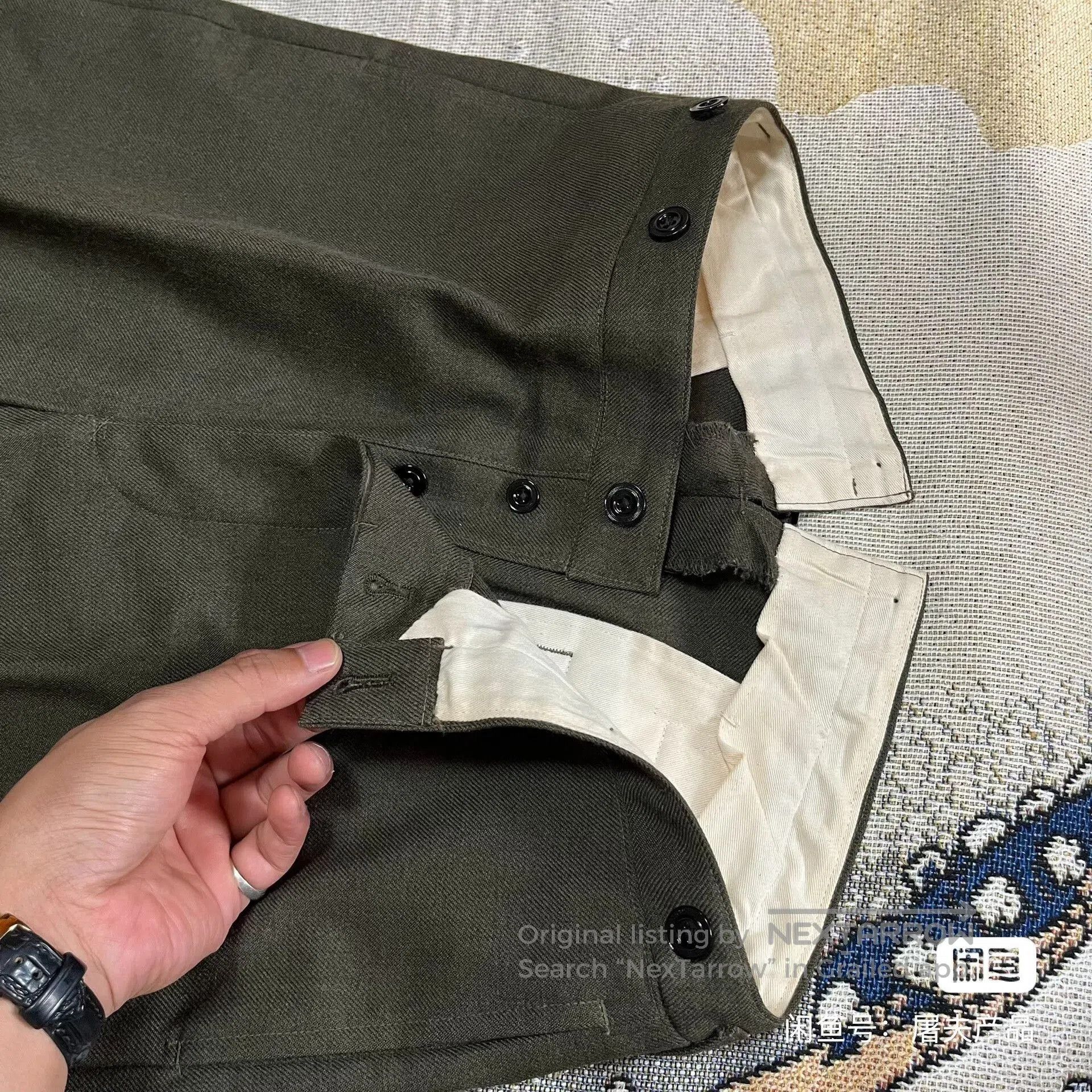 At Last & Co at last&co Wool Military Pants. Size US 32 / EU 48 - 7 Thumbnail