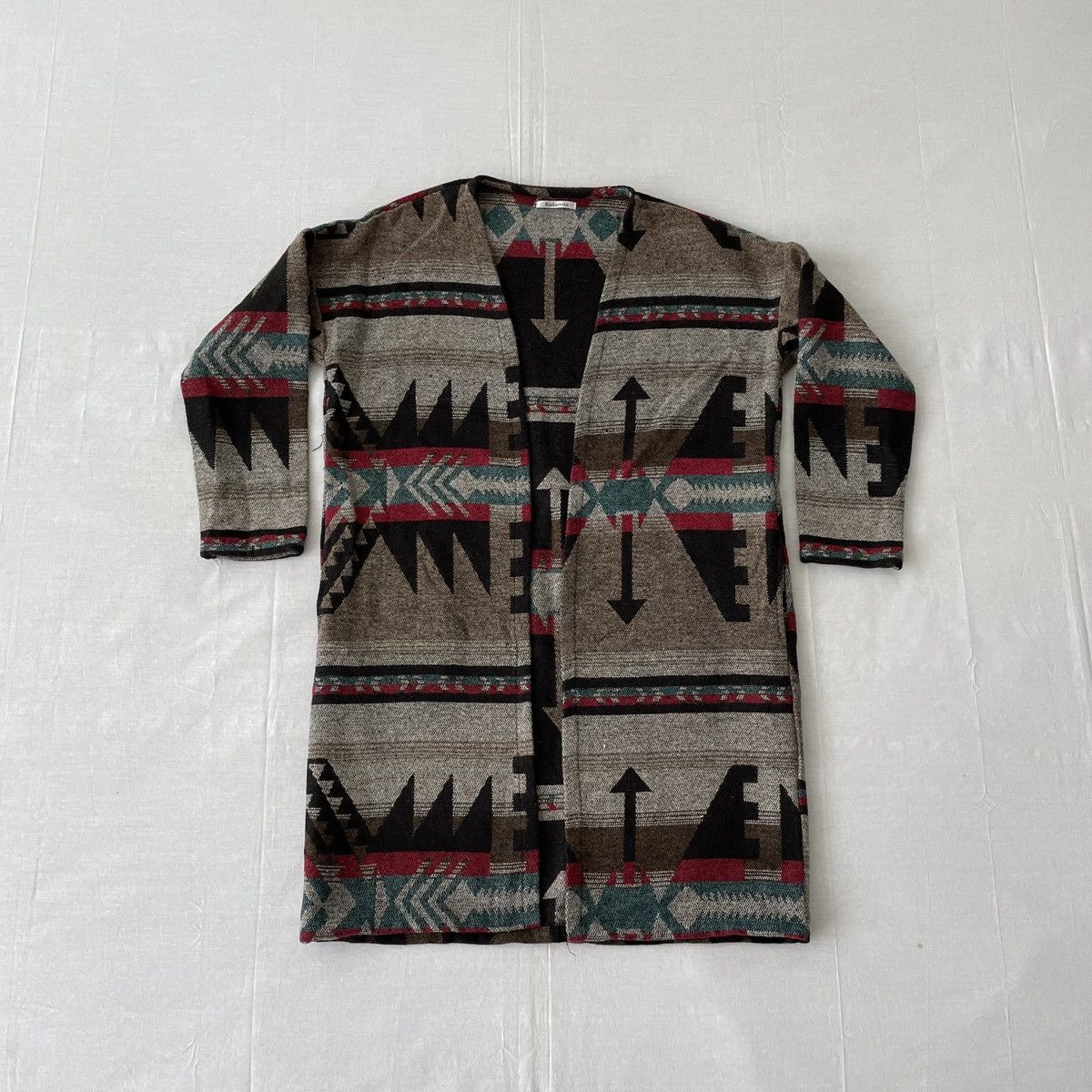 Japanese Brand Aztec Navajo Motif Cardigan Coat Sanjuro Style Size US M / EU 48-50 / 2 - 1 Thumbnail