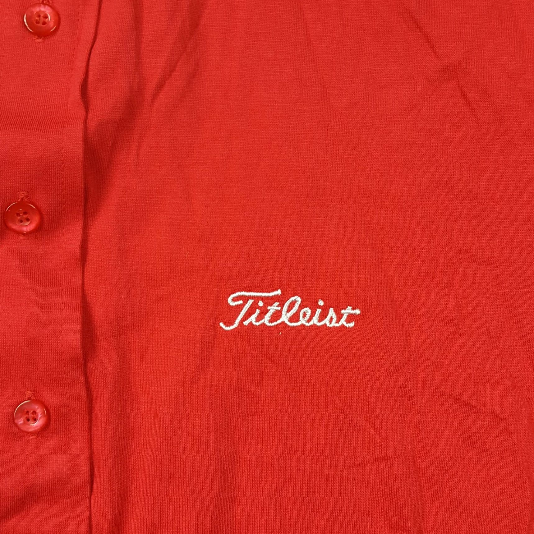 Titleist VINTAGE Titleist Golf Men's Small Red Collared Short Sleeve Athletic Polo Shirt Size US S / EU 44-46 / 1 - 3 Thumbnail