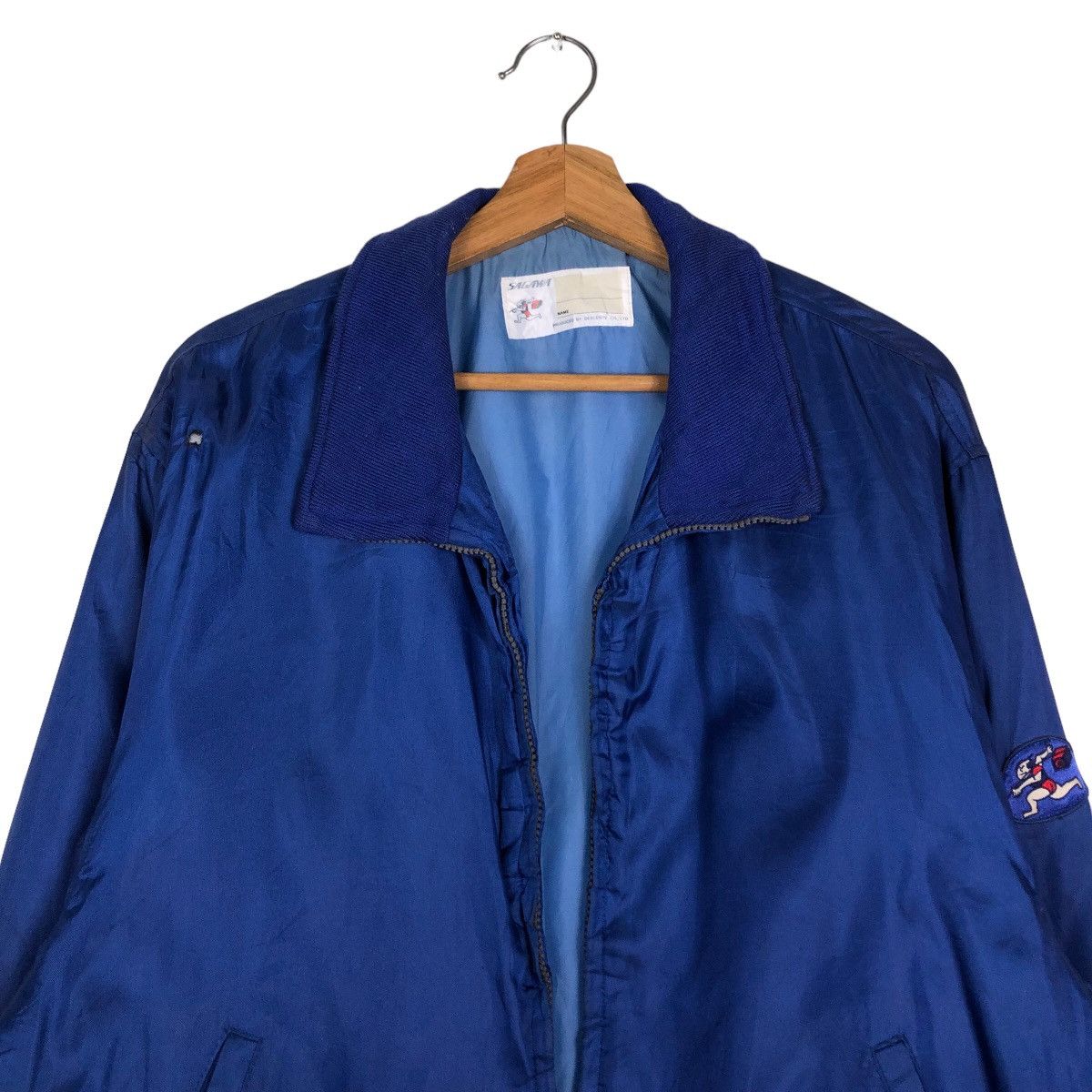 Japanese Brand 🔥Vintage Bomber Jacket Descente Sagawa Japan Big Logo Size US L / EU 52-54 / 3 - 3 Thumbnail
