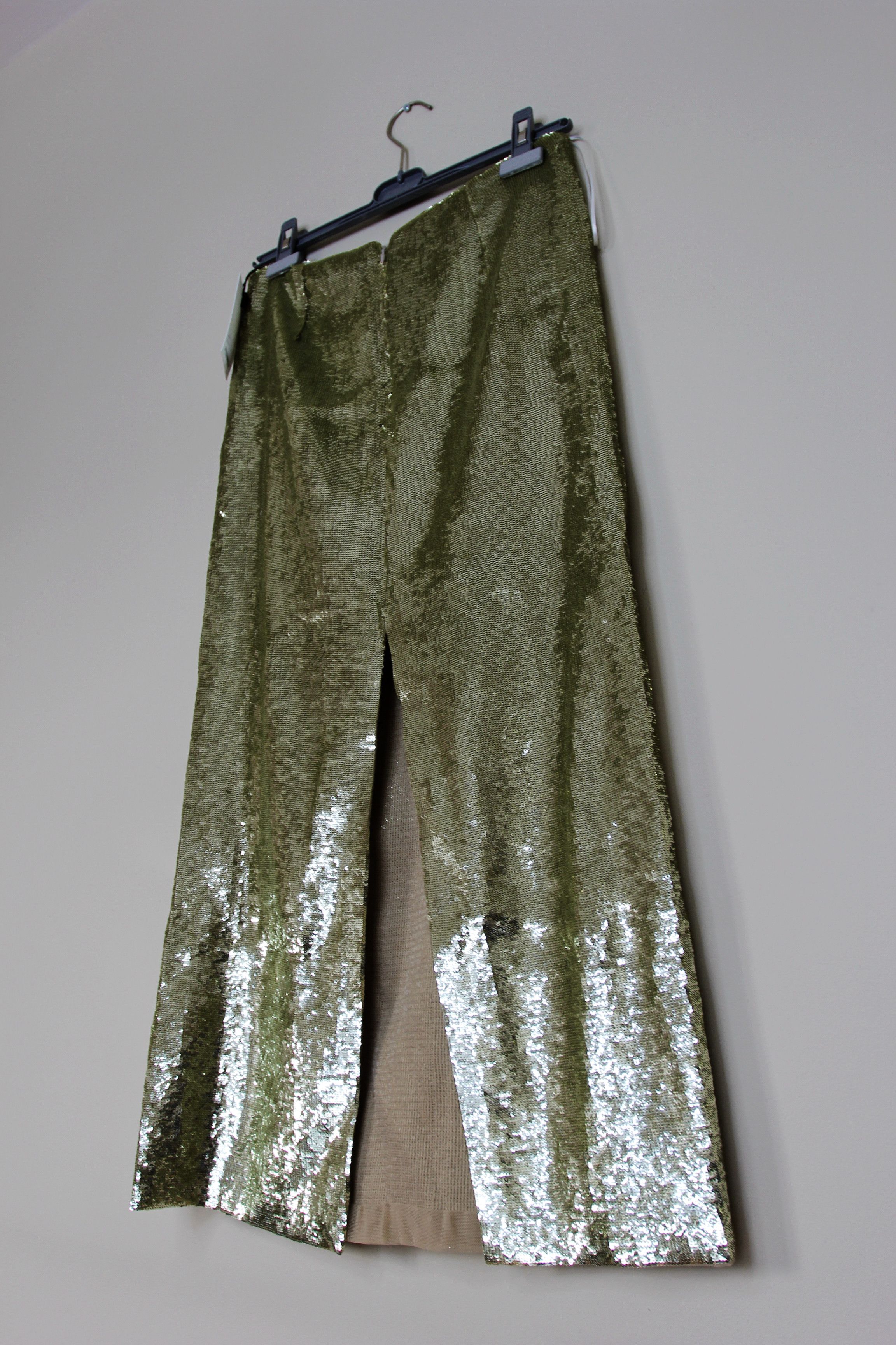 Other BNWT AW23 GAUCHERE GOLDEN SEQUIN MIDI SKIRT 36 Size 25" / US 0 / IT 36 - 7 Thumbnail