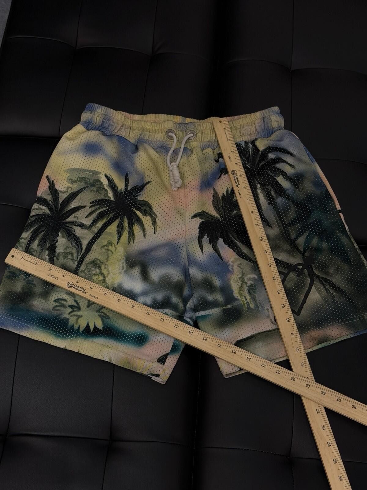 Palm Angels Size Large - Palm Angels Men’s Multicolor Paradise Shorts Size US 34 / EU 50 - 12 Thumbnail