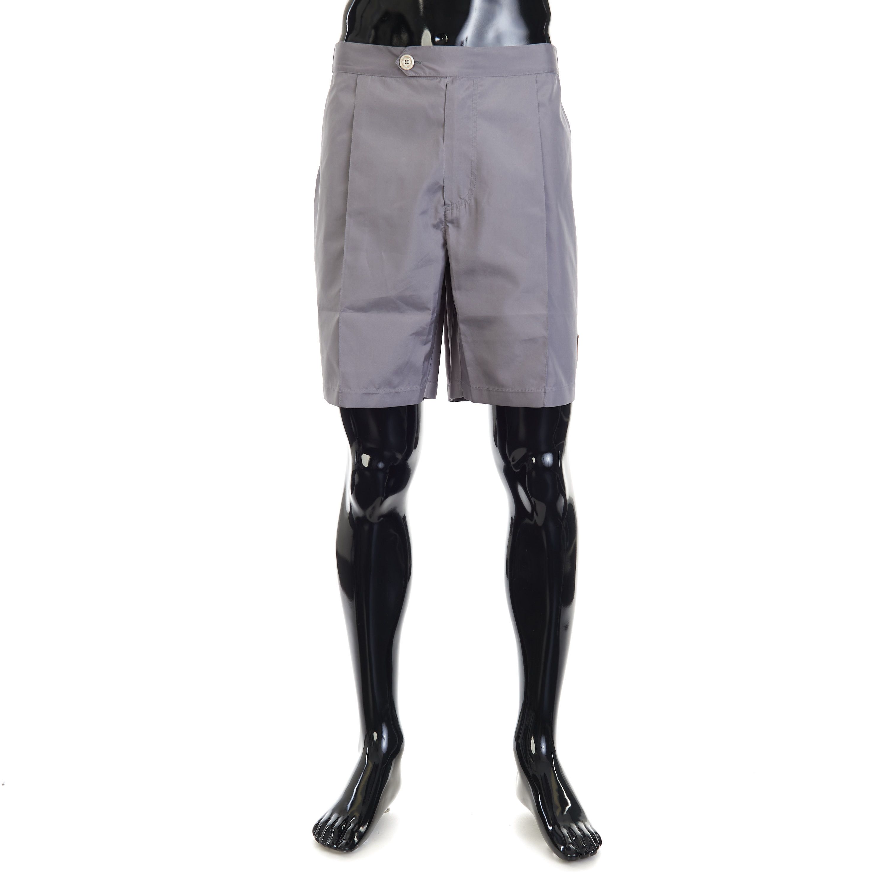 Brunello Cucinelli Grey Comfort Nylon Bermuda Shorts - Logo Size 2XL Size US 38 / EU 54 - 1 Thumbnail