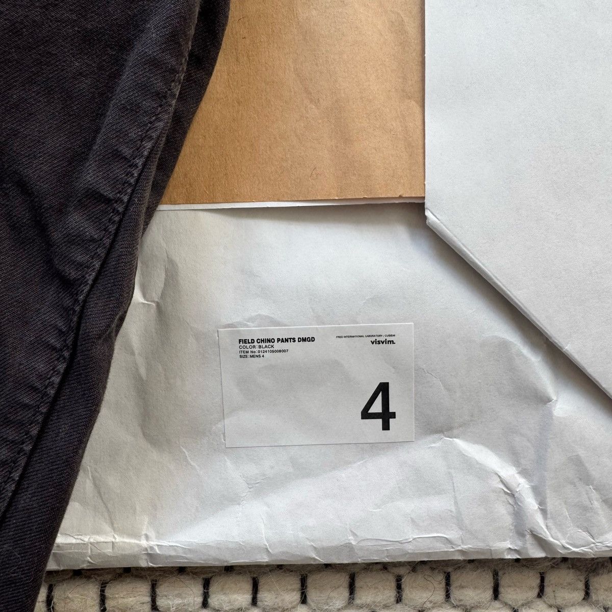 Visvim VISVIM SS24 FIELD CHINO PANTS DMGD BLACK Size US 34 / EU 50 - 2 Thumbnail