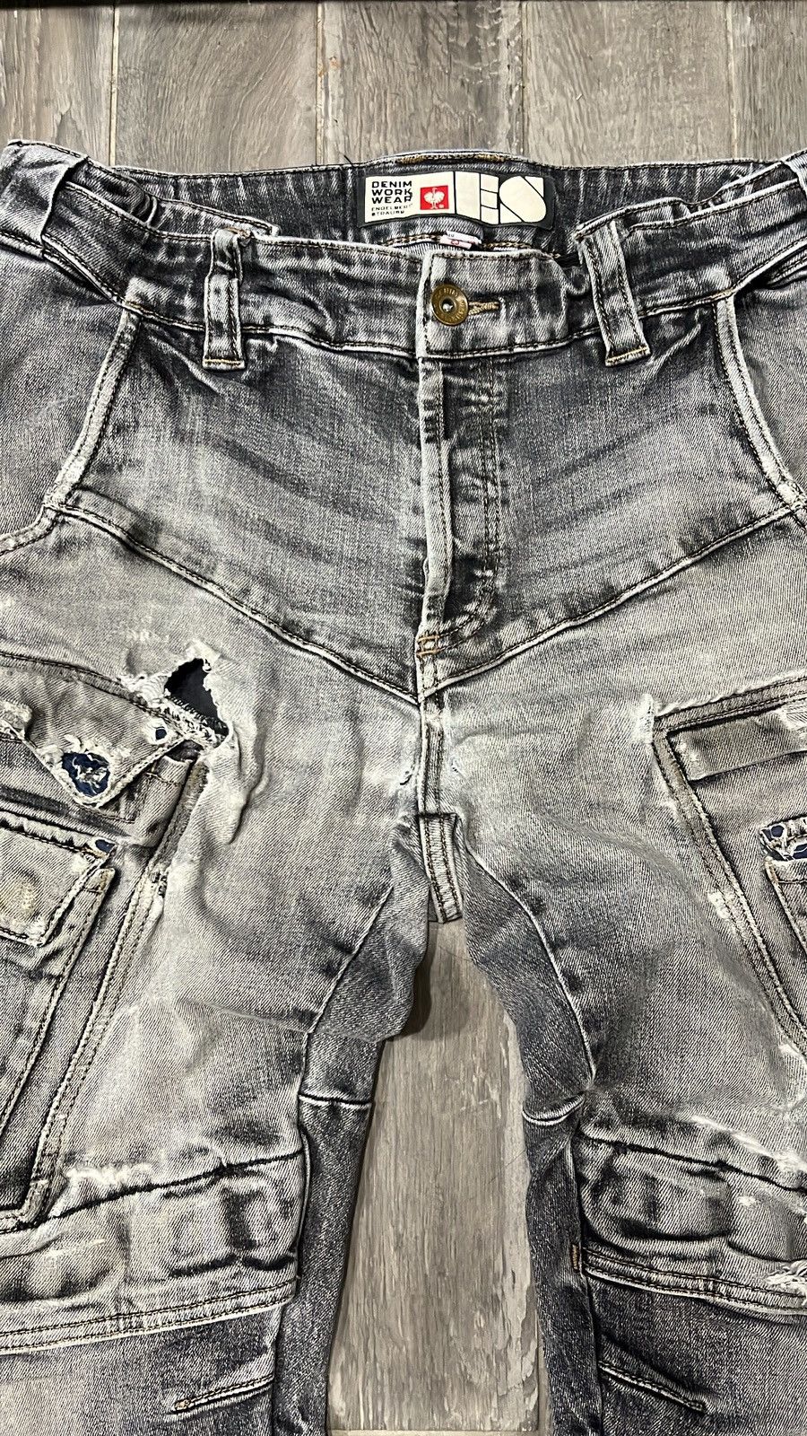 Japanese Brand × Vintage Vintage multi pocket Denim Work Wear Enqelbert Strause jeans Size US 33 - 5 Thumbnail