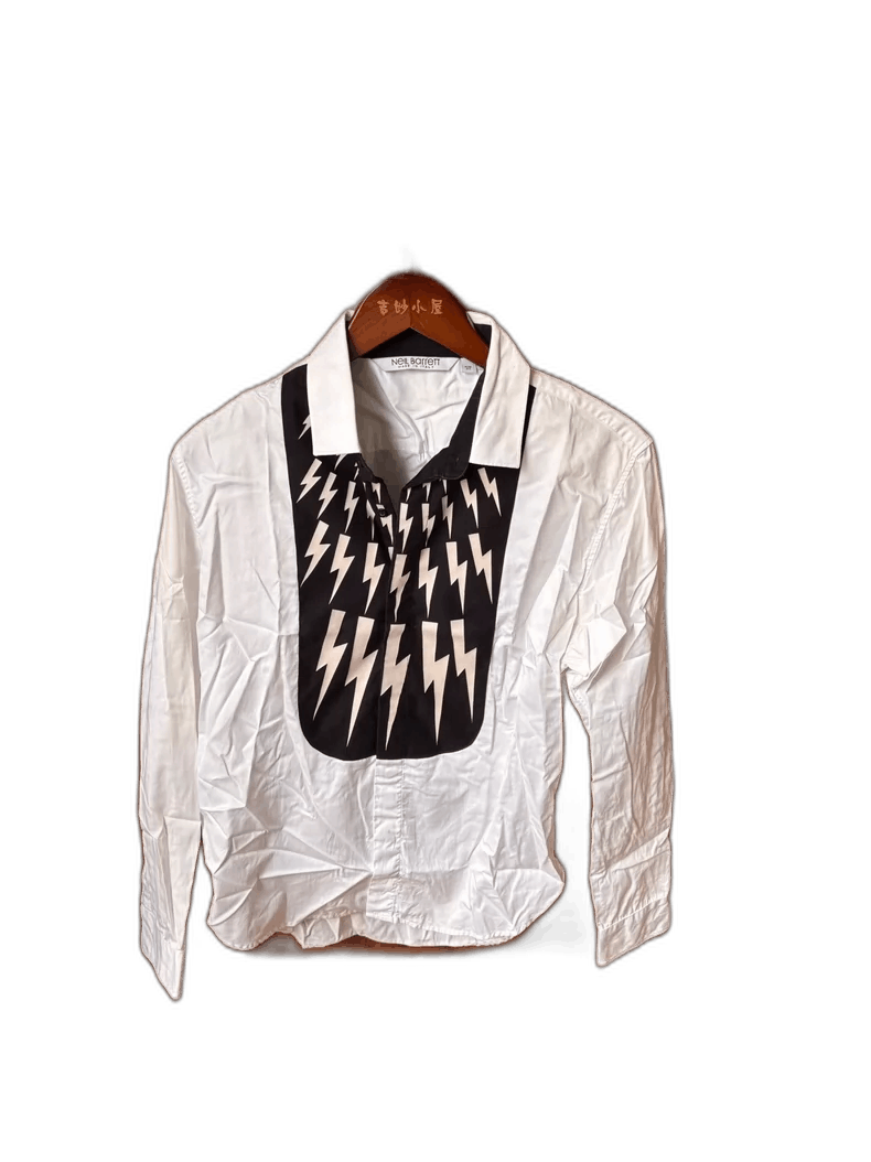 Neil Barrett Neil Barrett Men's Long Sleeve Shirt Size US M / EU 48-50 / 2 - 1 Thumbnail
