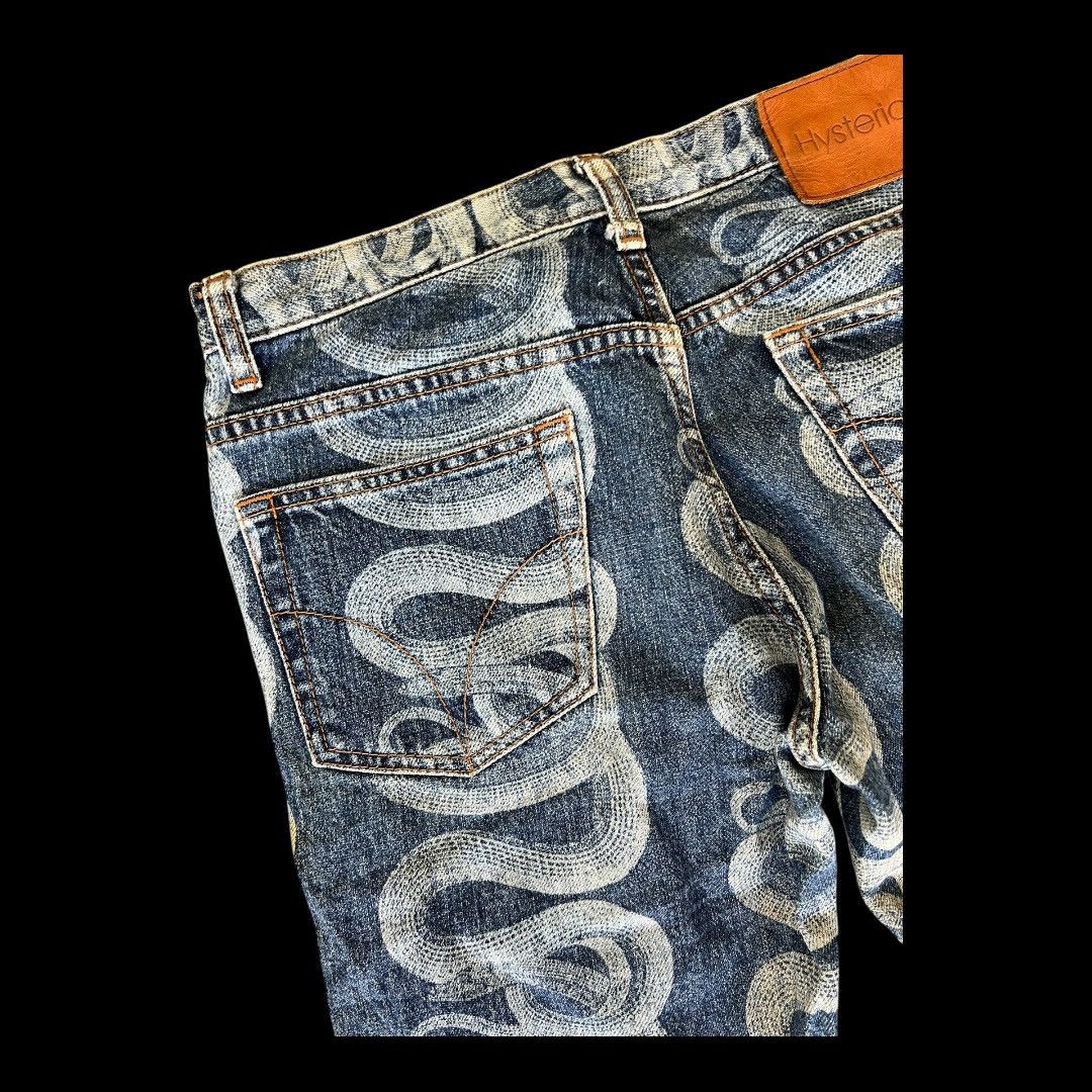 Hysteric Glamour HYSTERIC GLAMOUR SNAKE PRINT DESIGN JAPANESE BRAND DENIM Size US 29 - 7 Thumbnail