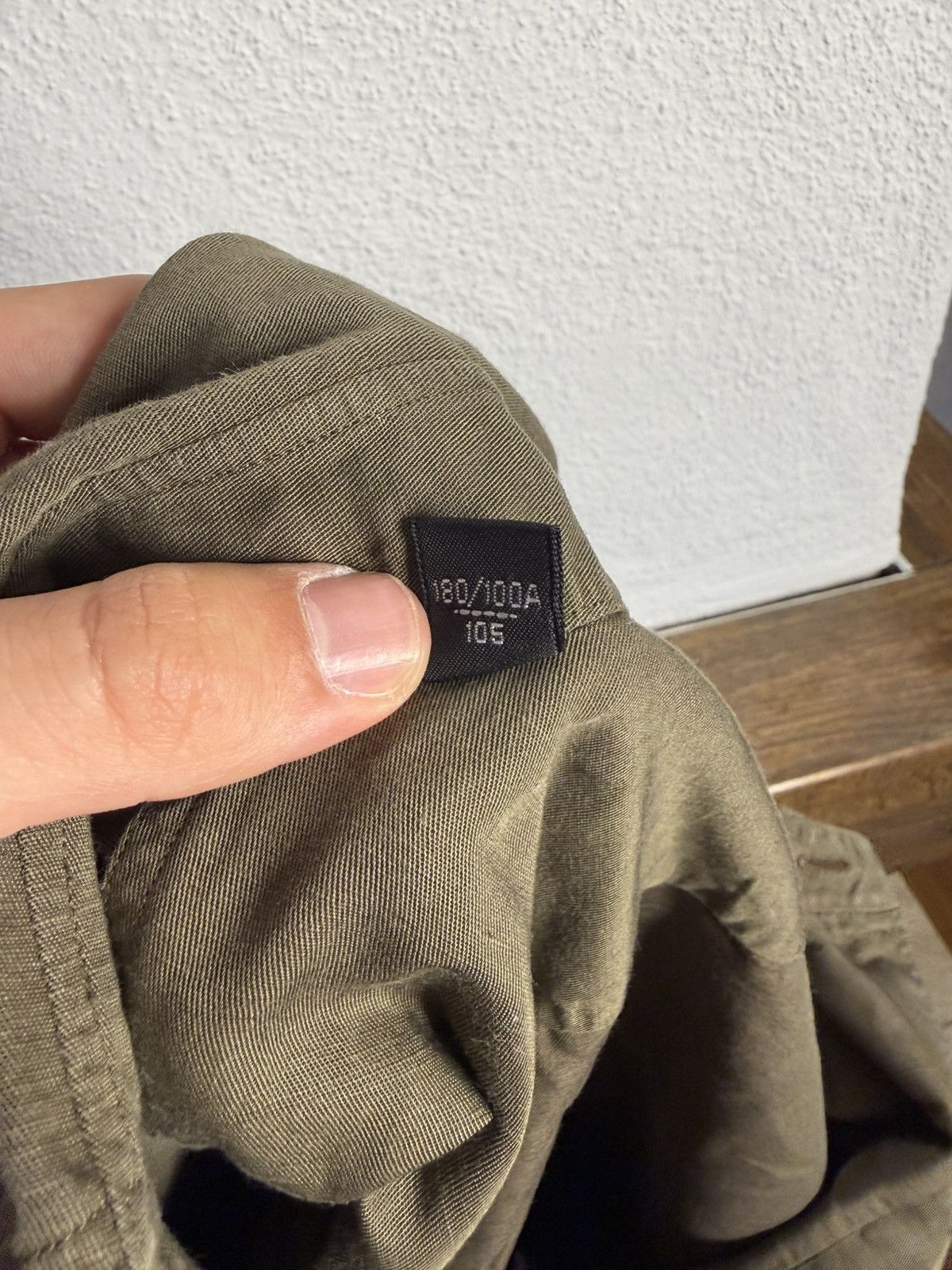 Tom Ford Tom Ford Olive Green Linen Cotton Shirt Size 42 / Fits M-L Size US M / EU 48-50 / 2 - 8 Thumbnail