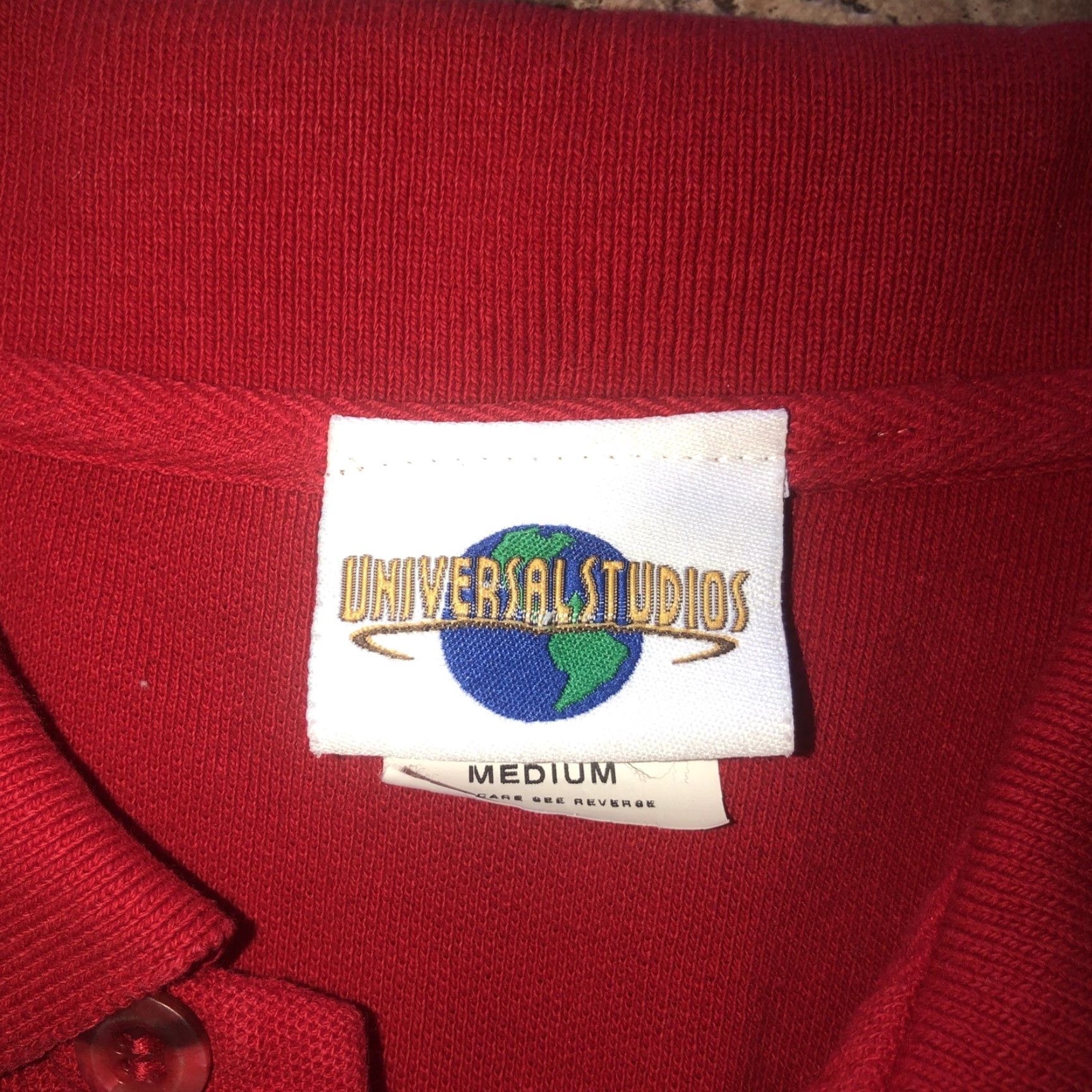 Vintage Universal Studios Dr Seuss Polo Shirt Mens Medium Red University Theme Size US M / EU 48-50 / 2 - 3 Thumbnail
