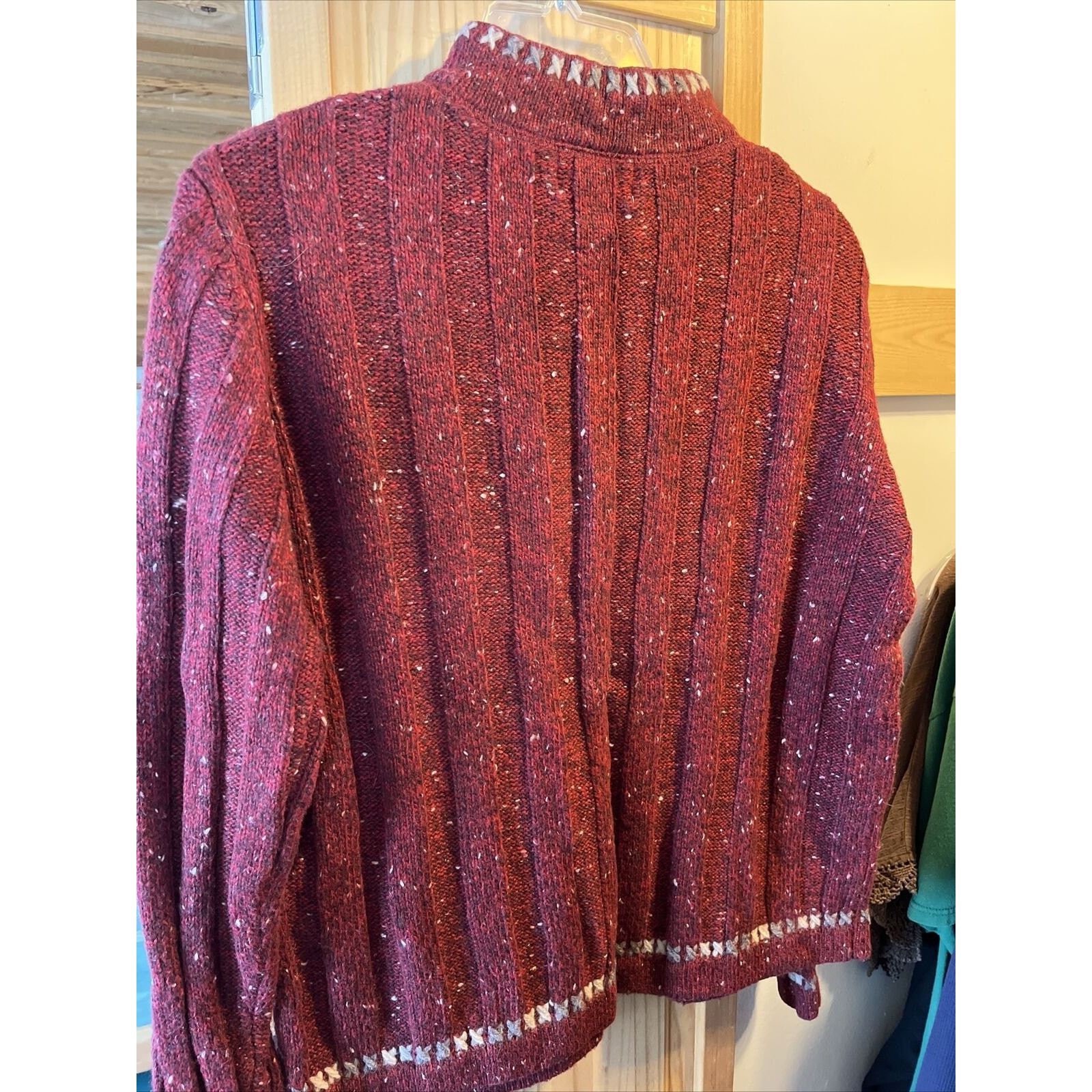 Woolrich Woolen Mills Woolrich VTG Women’s M Ruby Heather Wool Ramie Blend Sweater Size M / US 6-8 / IT 42-44 - 16 Thumbnail