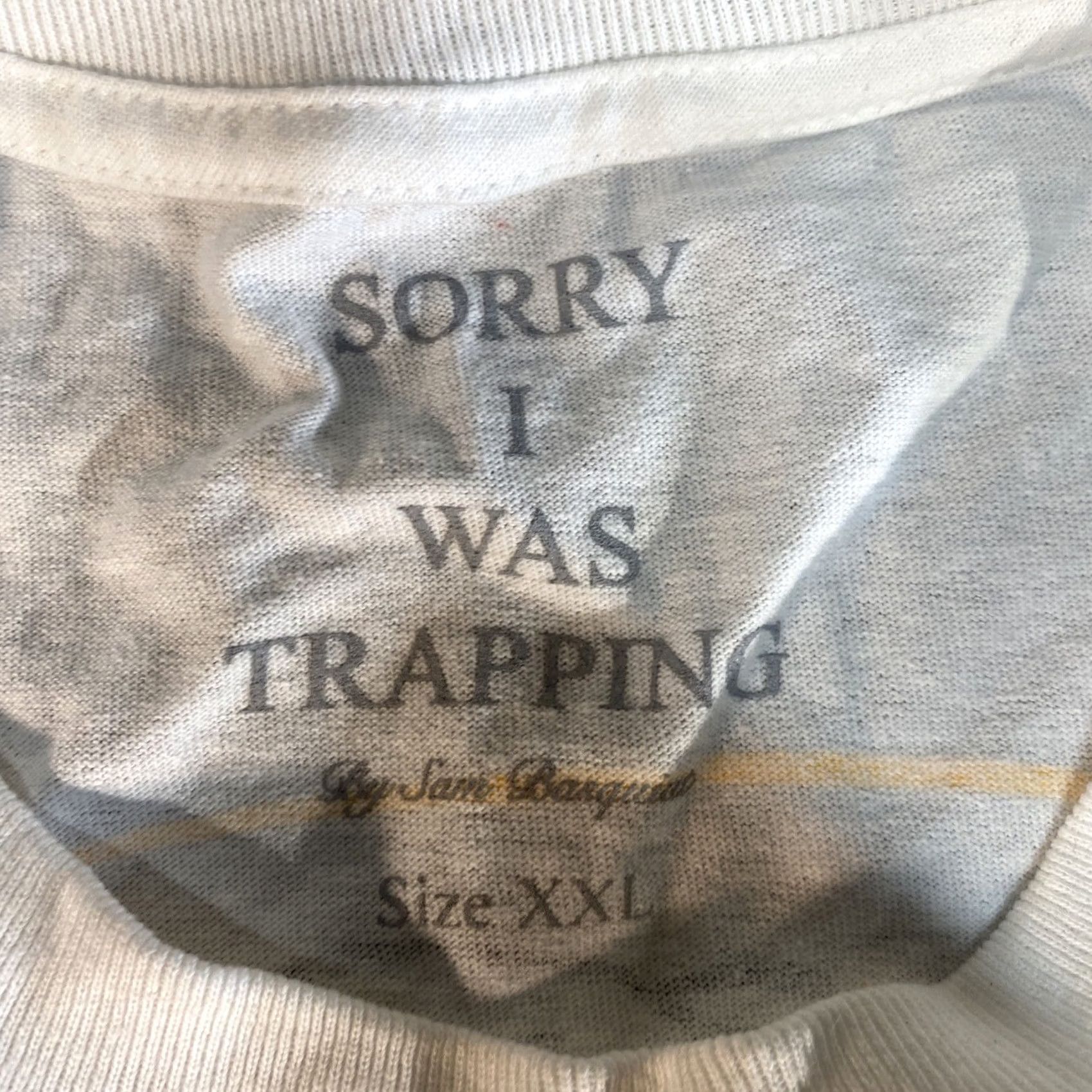 Vintage Sorry I Was Trapping Tee Long Sleeve Shirt Men 2XL Black Size US XXL / EU 58 / 5 - 3 Thumbnail