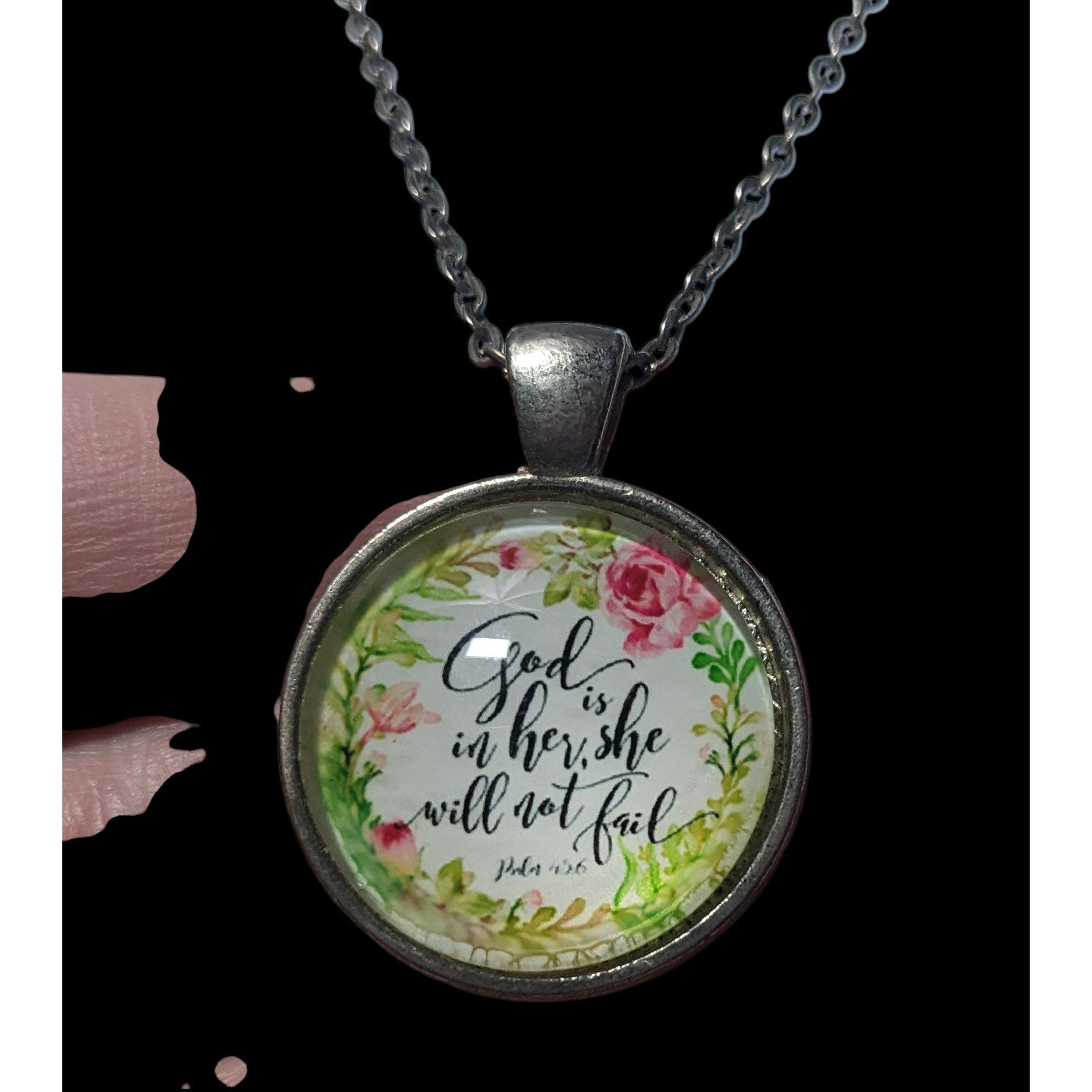 Other Religious Inspirational God Is In Her Pendant Necklace Size ONE SIZE - 4 Thumbnail