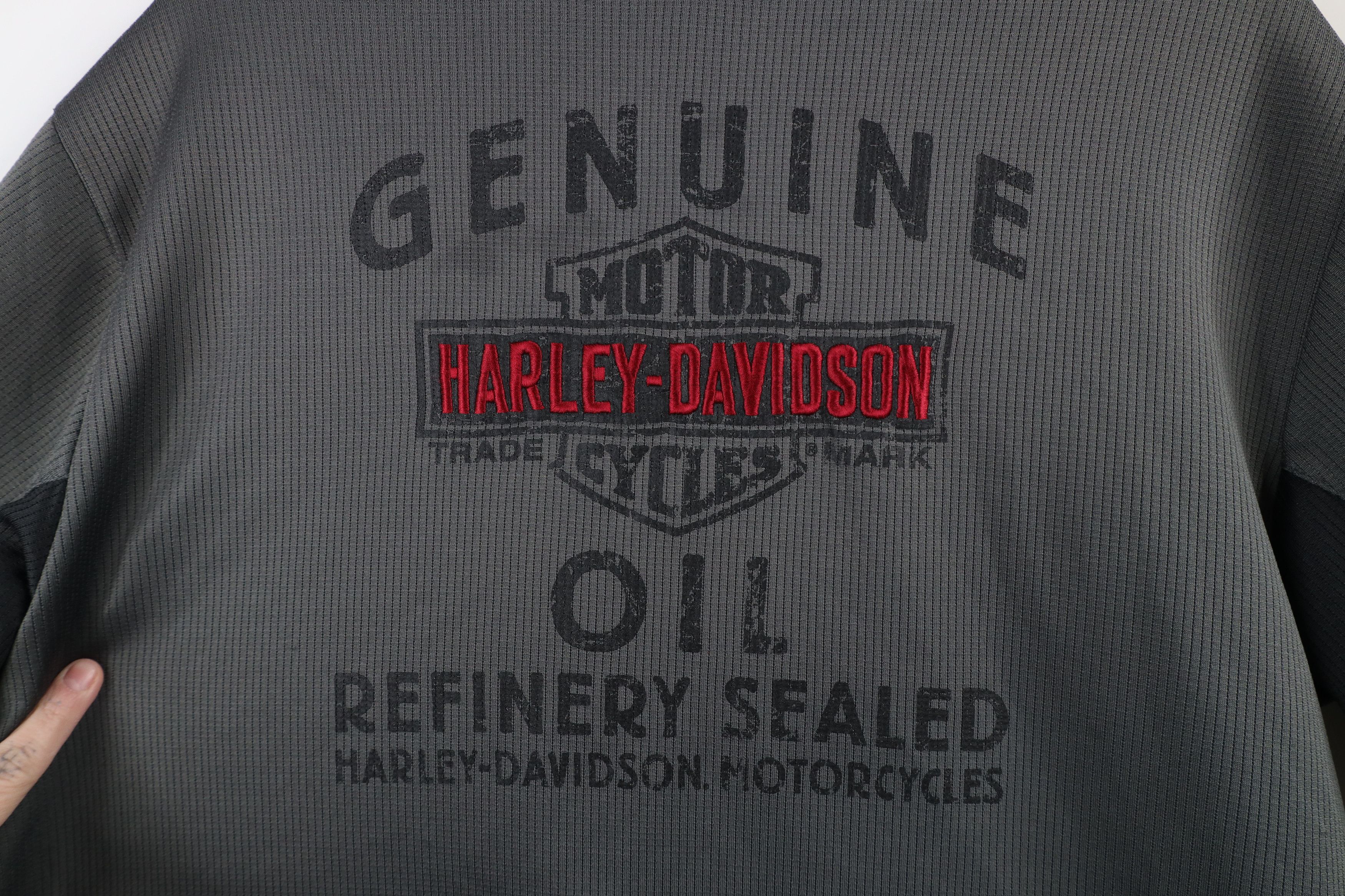 Harley Davidson × Vintage Vintage Y2K Harley Davidson Short Sleeve Baseball Jersey Size US M / EU 48-50 / 2 - 11 Thumbnail