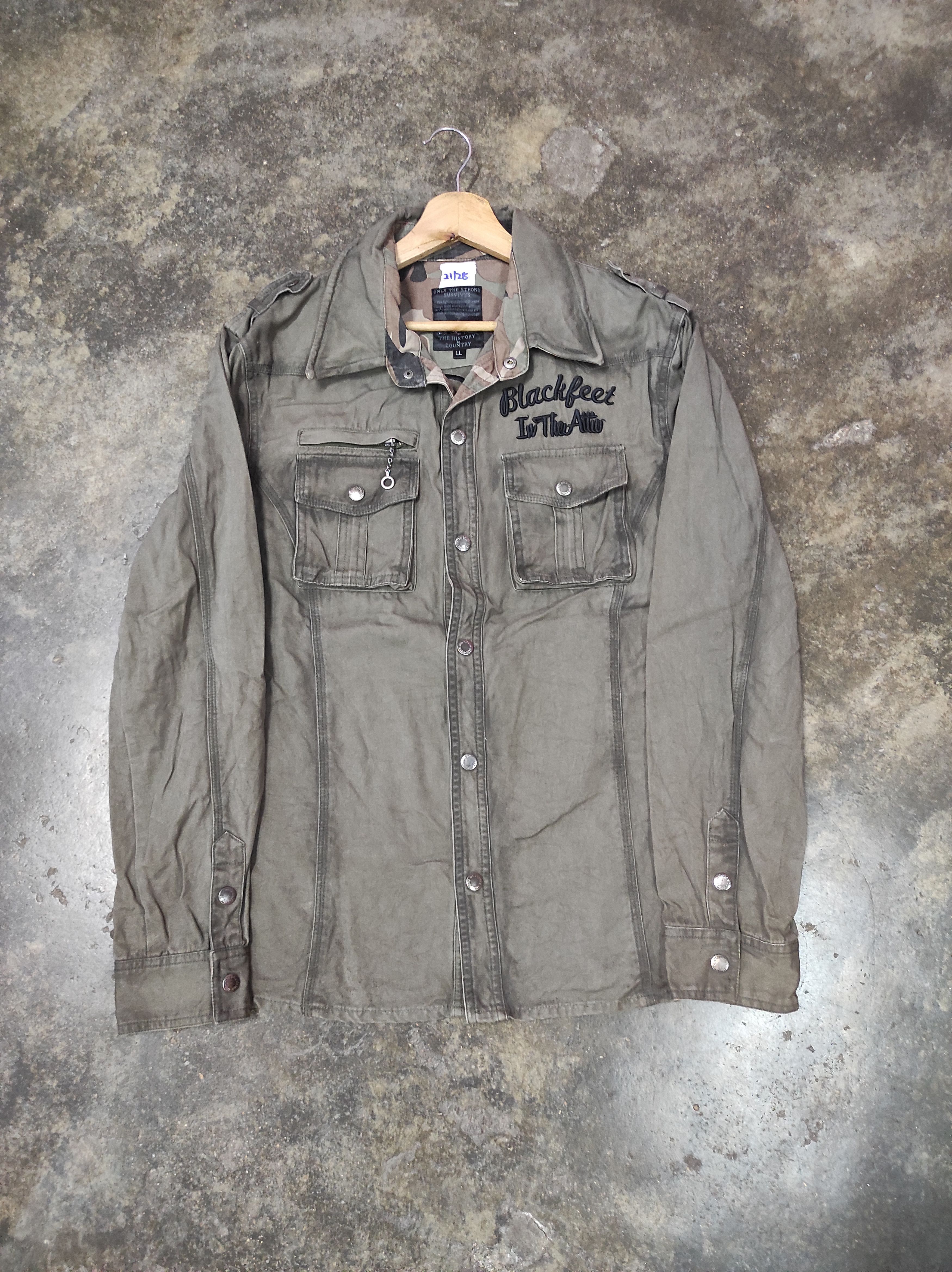 In The Attic IN THE ATTIC EMBROIDERY LOGO JACKET SHIRT BUTTON Size US M / EU 48-50 / 2 - 1 Thumbnail