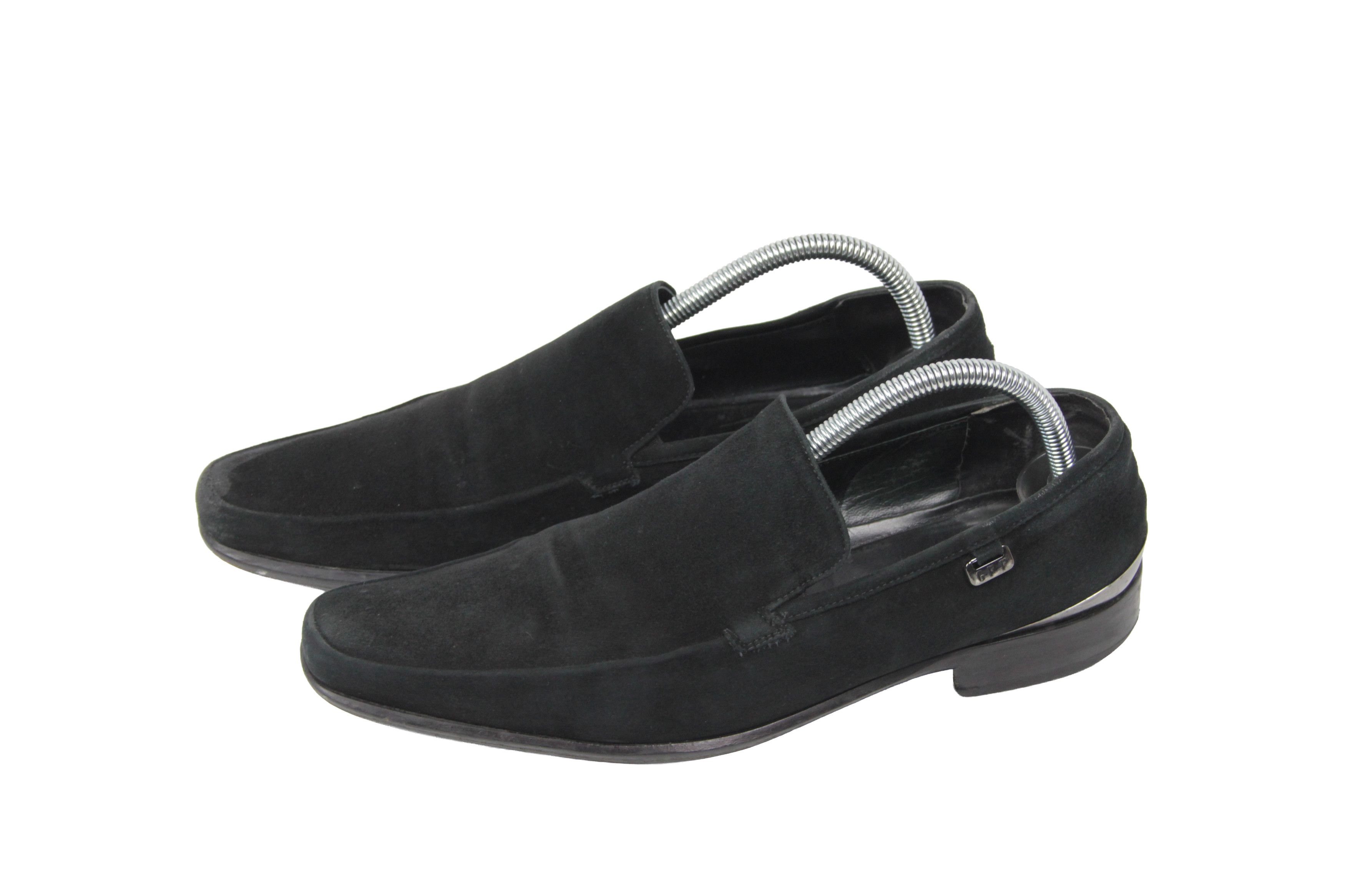 Gianfranco Ferre 90S Logo Suede Loafers Vintage Size US 9 / IT 39 - 3 Thumbnail