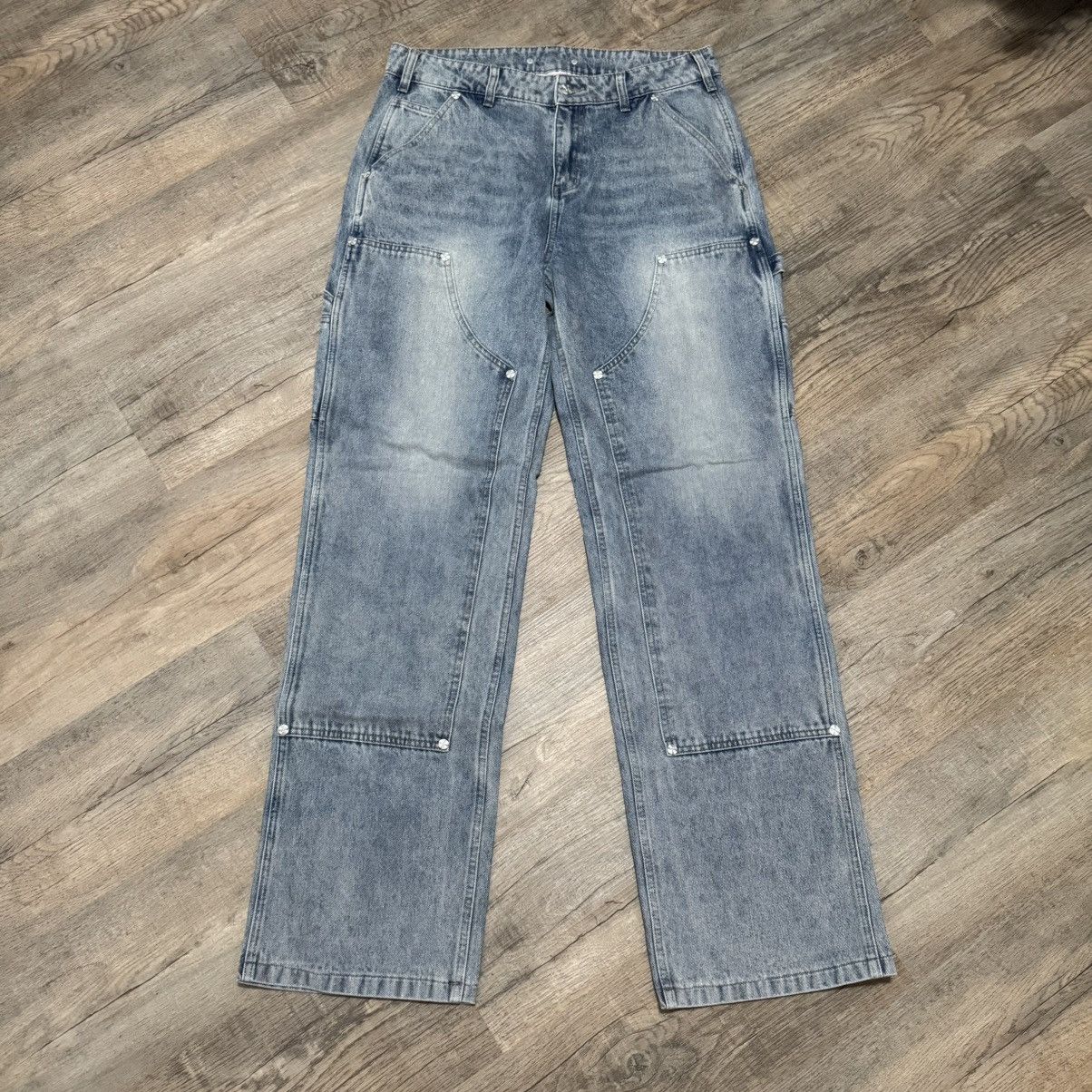 Greedy Unit Greedy Unit Loose Screw Denim Jeans Blue XL Size US 35 - 1 Thumbnail