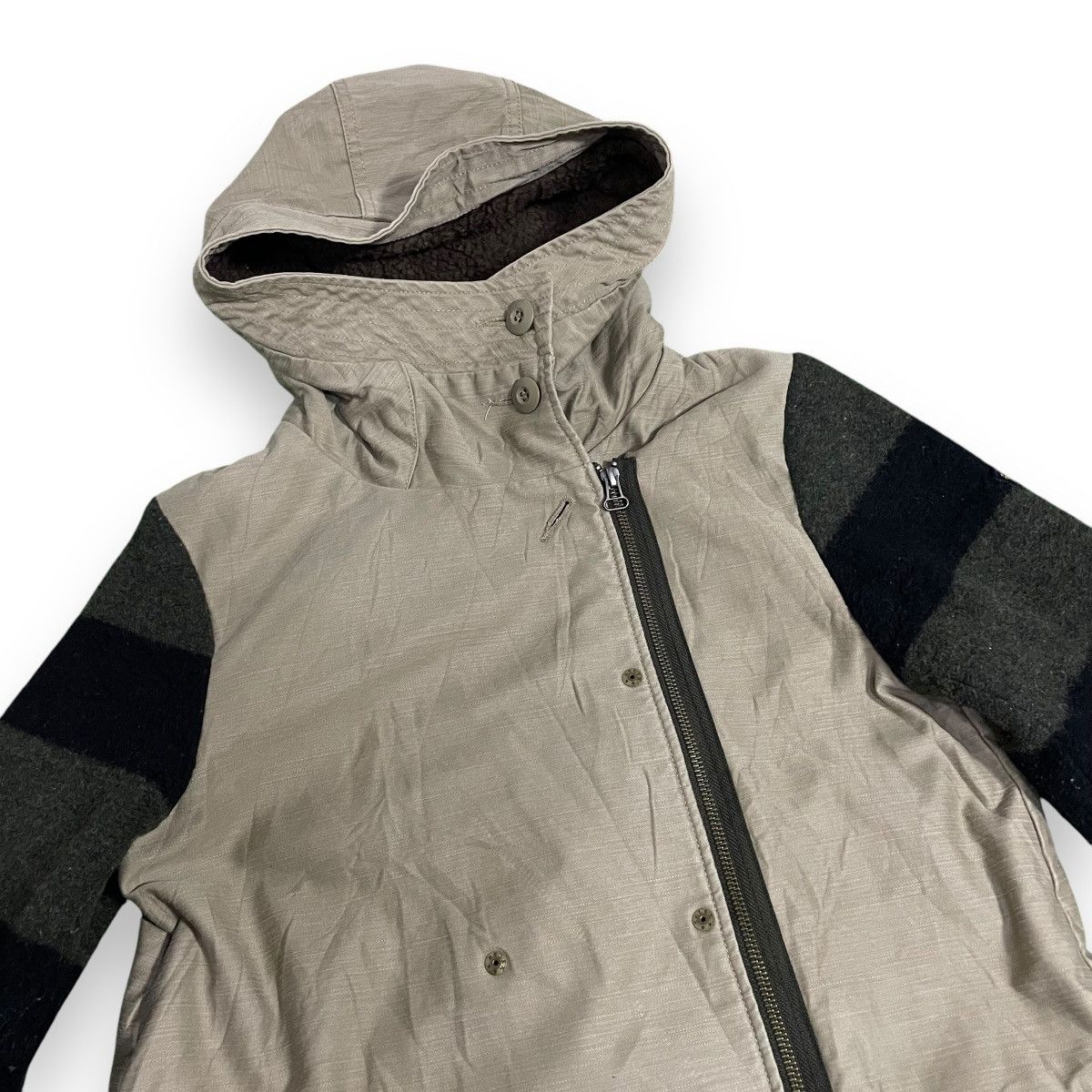 Blanc Noir BLANC MULTICOLOR WOOL + COTTON HOODIE JACKET Size US M / EU 48-50 / 2 - 3 Thumbnail