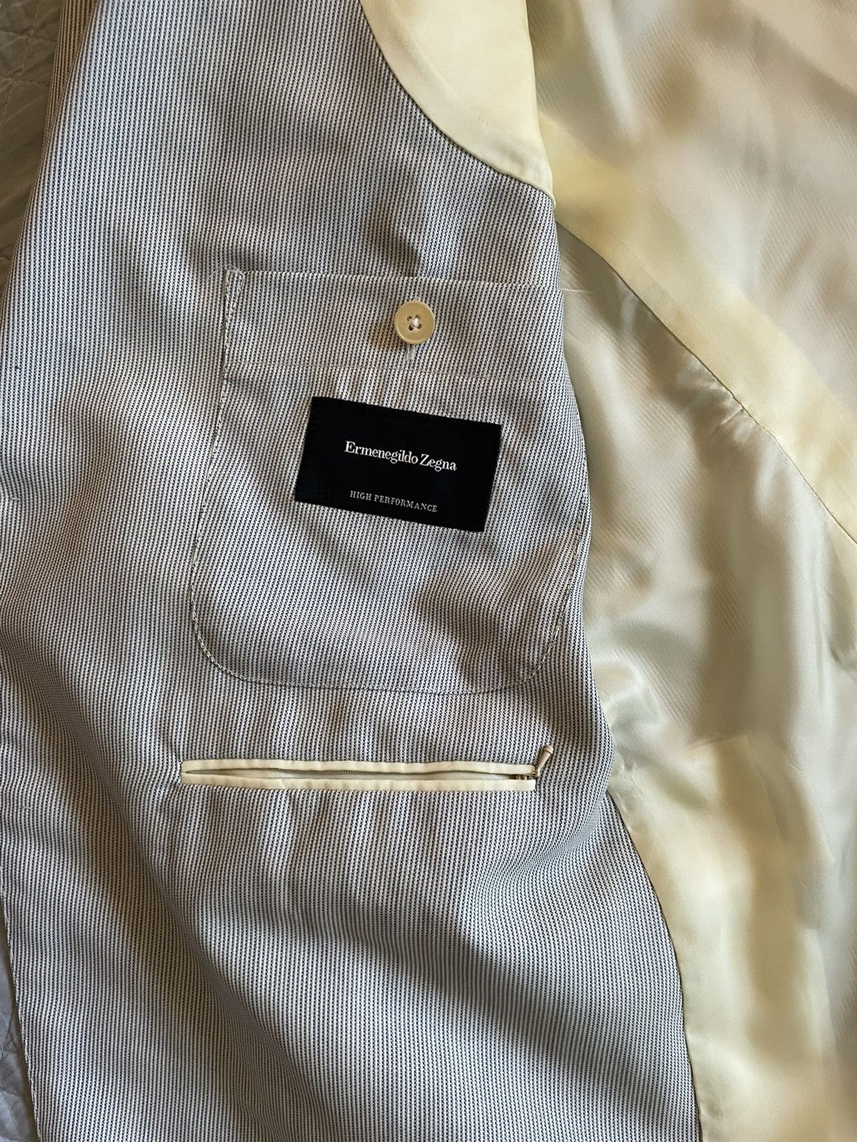 Ermenegildo Zegna Subtle Stripe Travel Jacket Size 44R - 10 Thumbnail