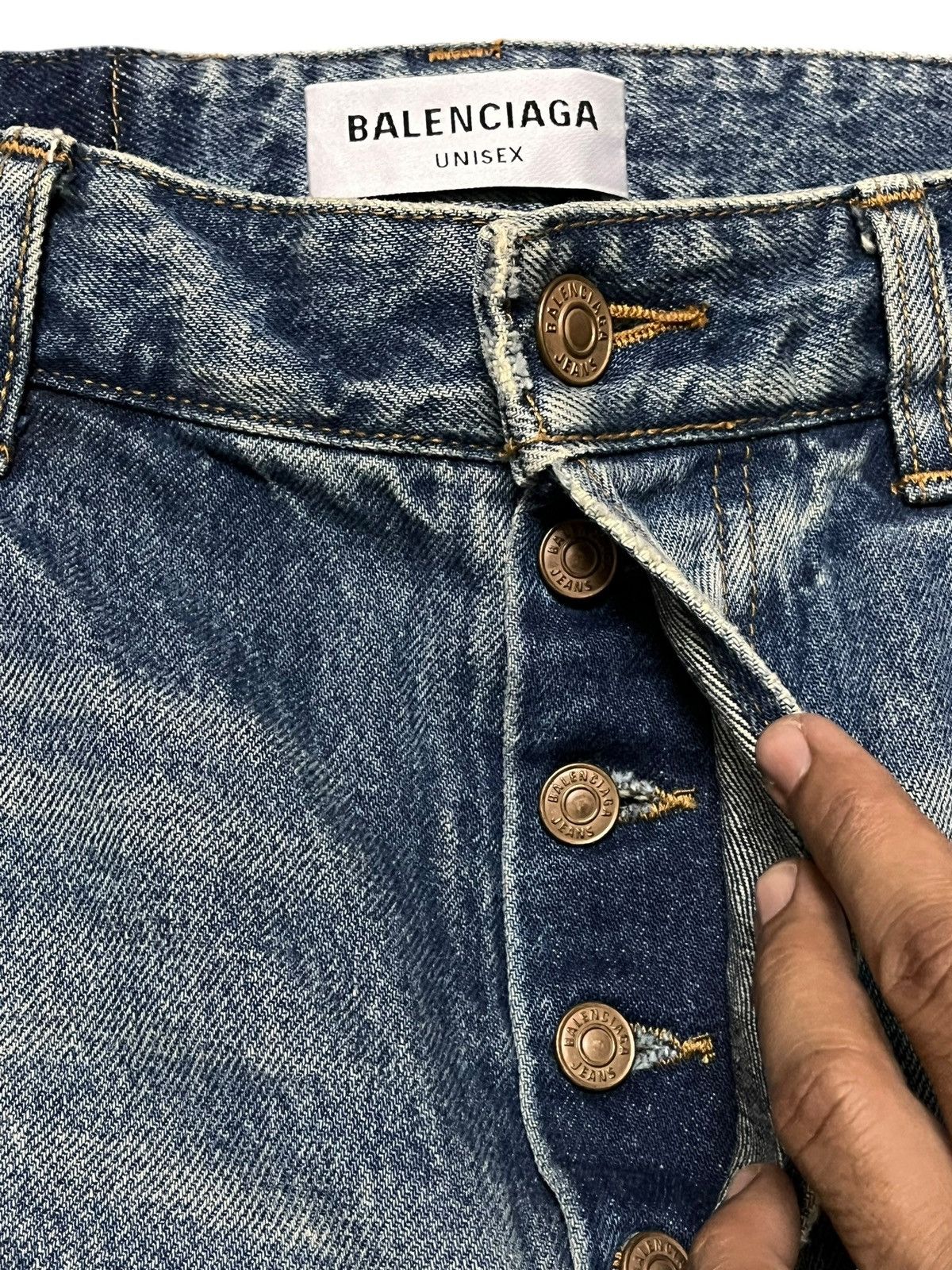 Balenciaga Balenciaga Unisex Jeans Size US 29 - 10 Thumbnail