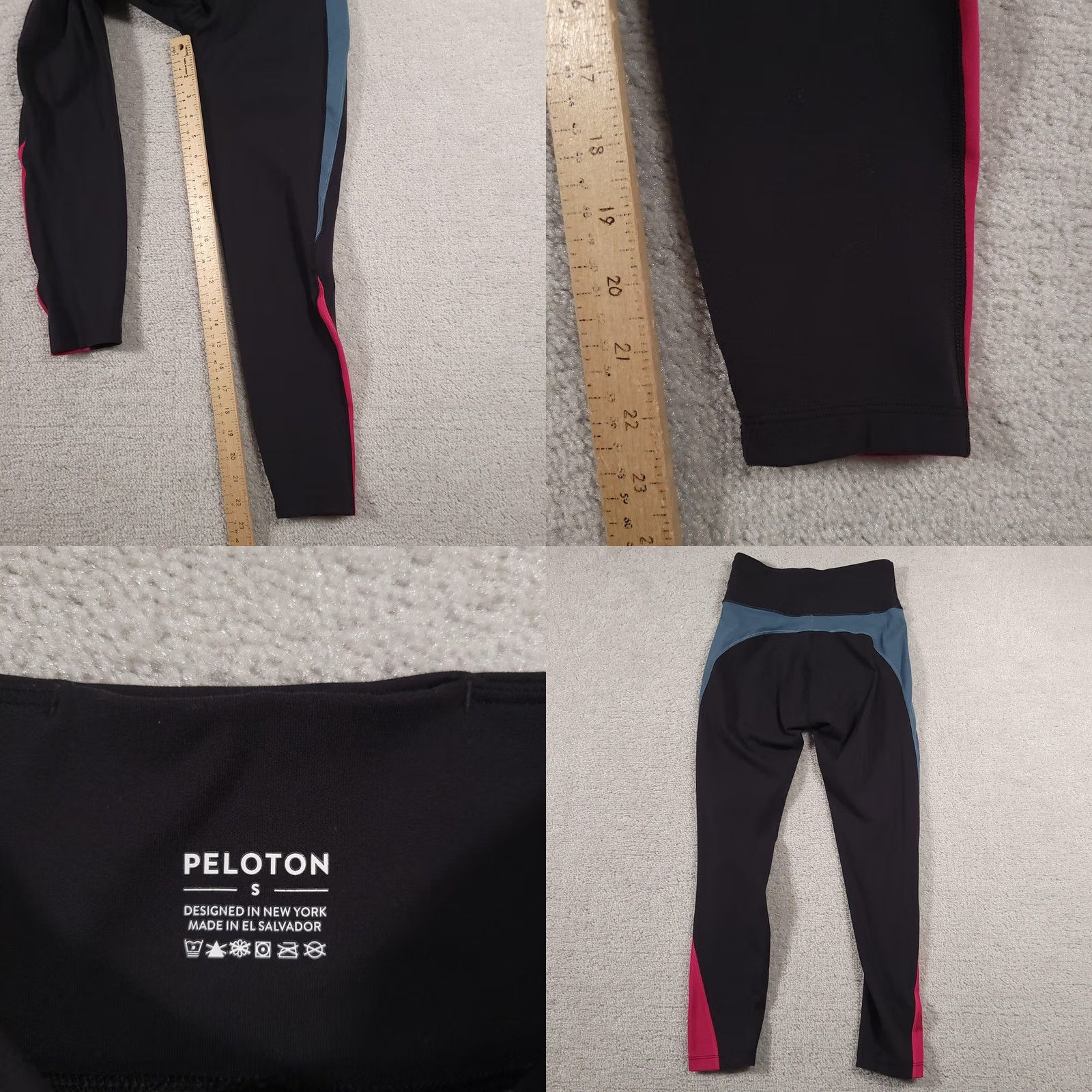 Vintage Peloton Leggings Womens Small High Rise Athletic Workout Capri Yoga Pants Capris Black Size 28" / US 6 / IT 42 - 8 Thumbnail