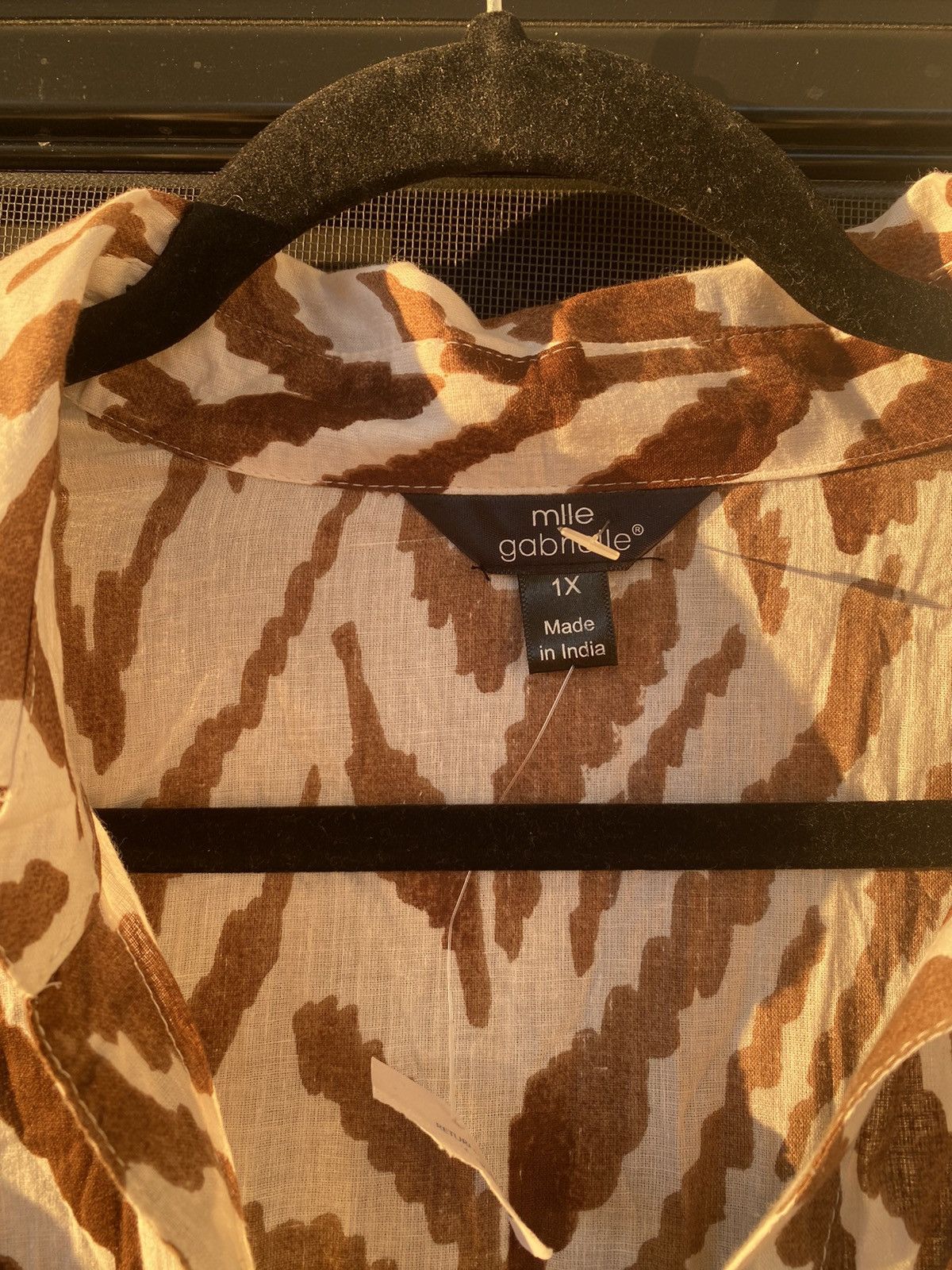 Other NWT Mlle Gabrielle XL Underbrush Belted Button-front Dress Size XL / US 12-14 / IT 48-50 - 8 Thumbnail