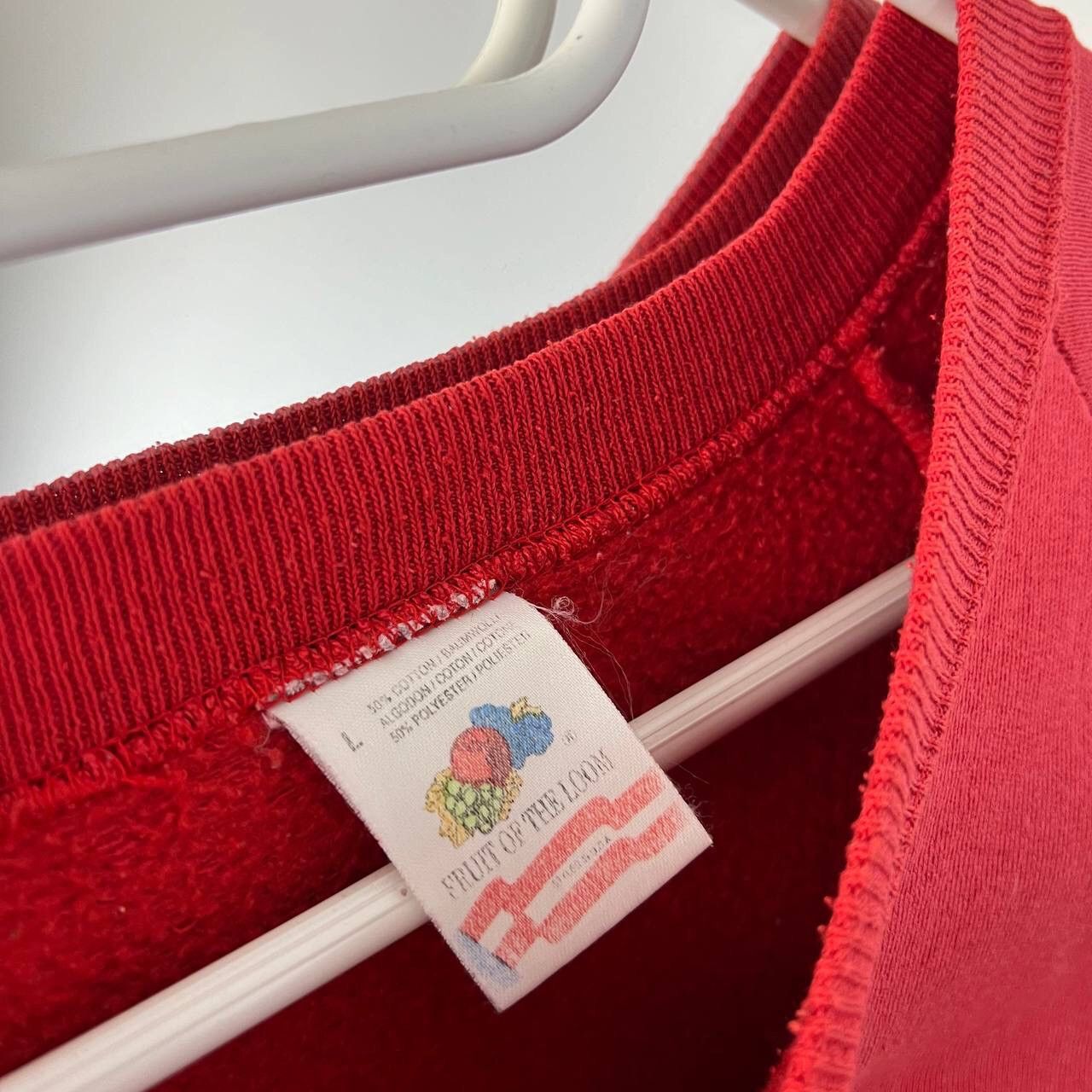 Fruit Of The Loom 90s Boxy Fit Vintage Sweatshirt Fruit Of The Loom Y2k Size US L / EU 52-54 / 3 - 4 Thumbnail