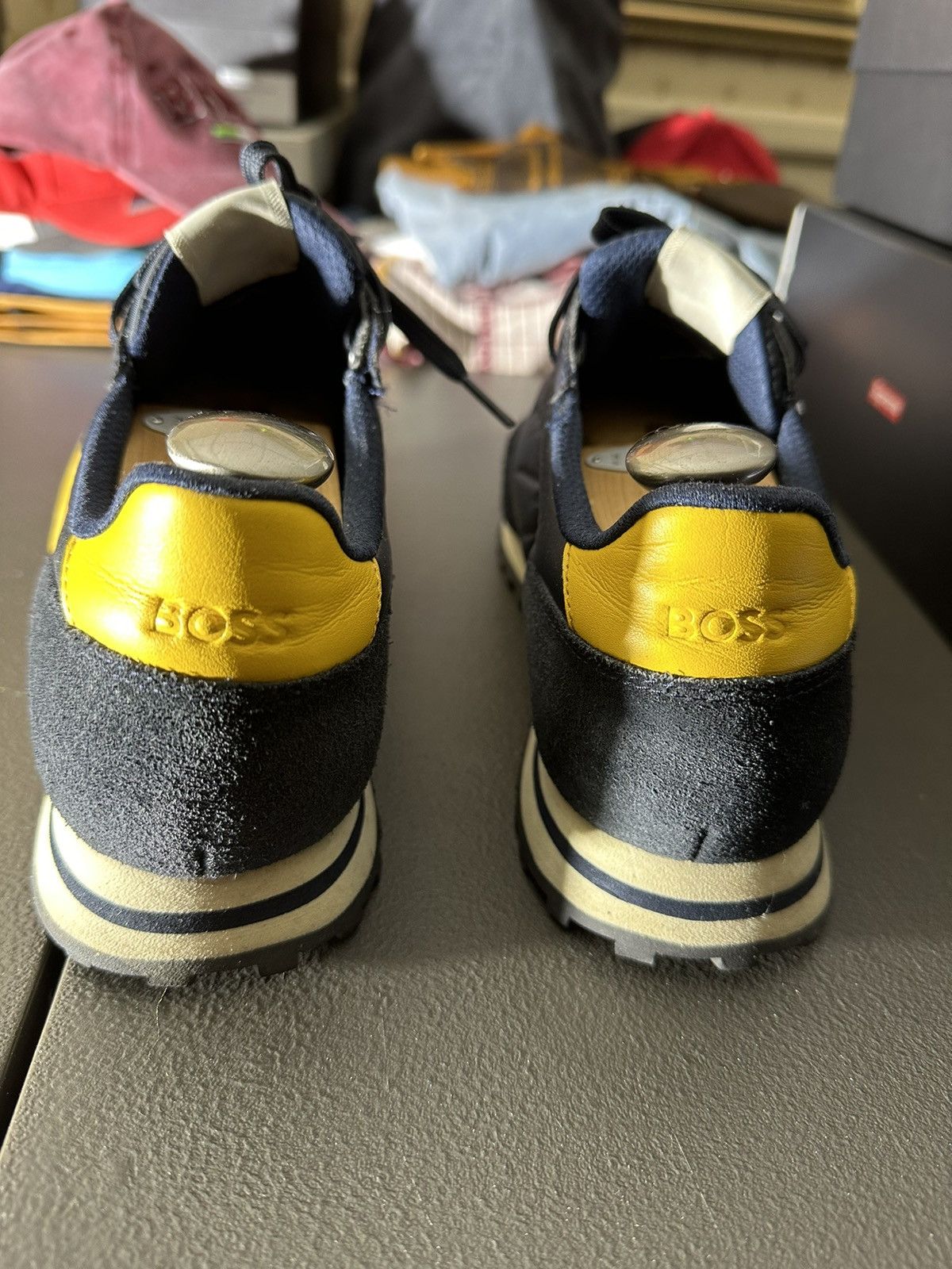 Hugo × Hugo Boss Navy Hugo Boss Bitcoin Runners Sneakers 10 Size US 10 / EU 43 - 2 Thumbnail