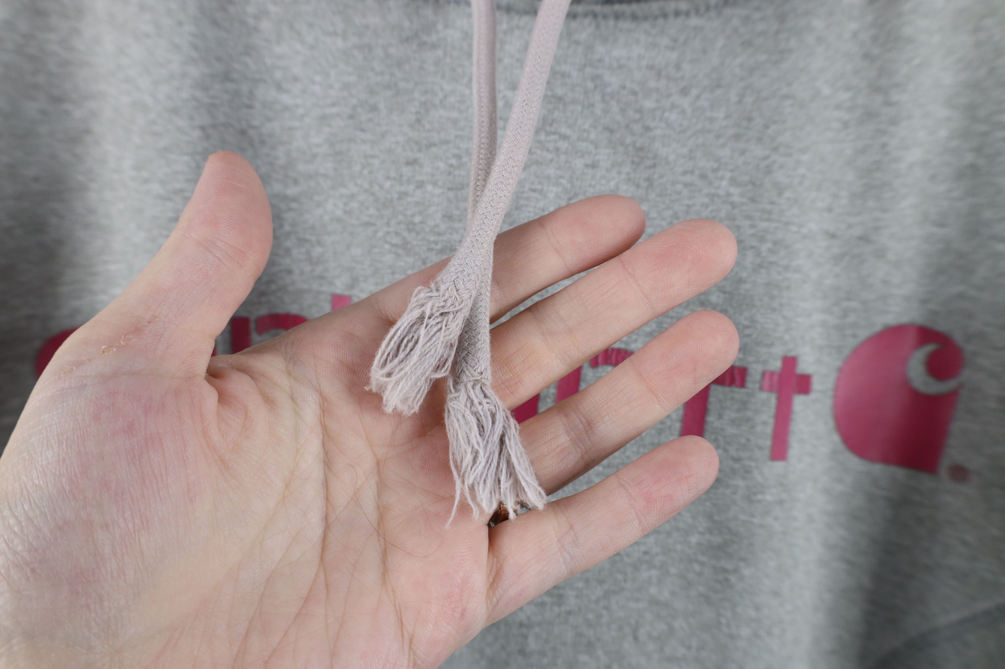 Carhartt Vintage Y2K Carhartt Spell Out Big Logo Hoodie Gray Size L / US 10 / IT 46 - 5 Thumbnail