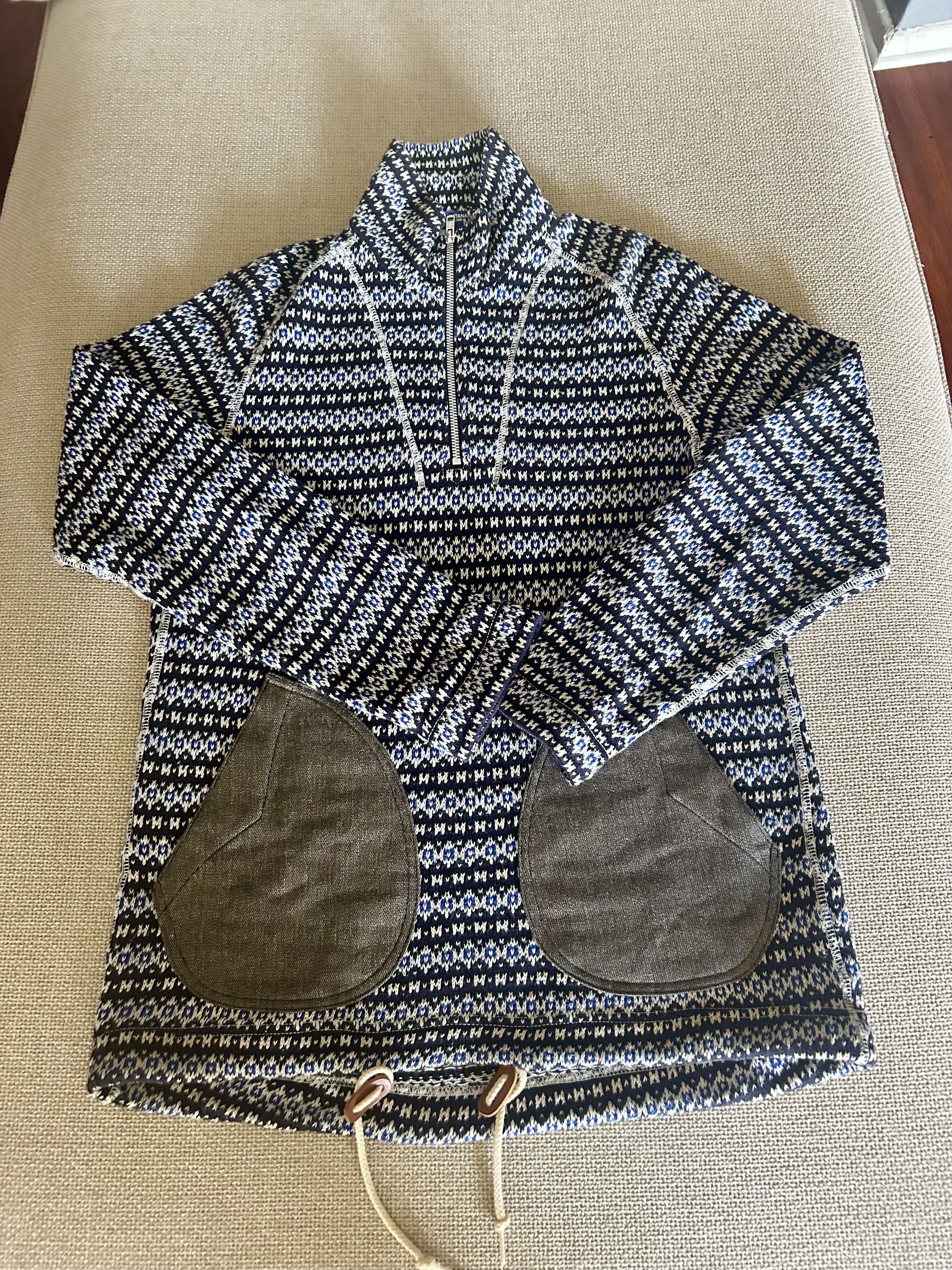 Comme des Garcons Homme Fair Isle Half Zip Size US S / EU 44-46 / 1 - 1 Thumbnail