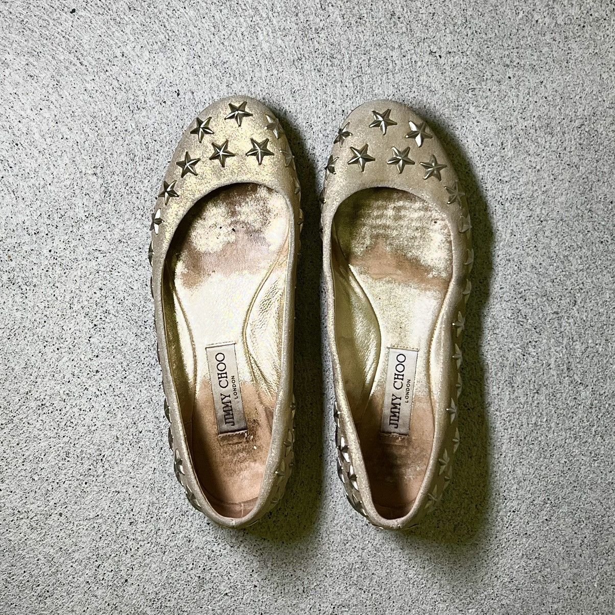 Jimmy Choo Jimmy Choo Star Studded Flat Shoes/Pumps Size US 7 / IT 37 - 1 Thumbnail