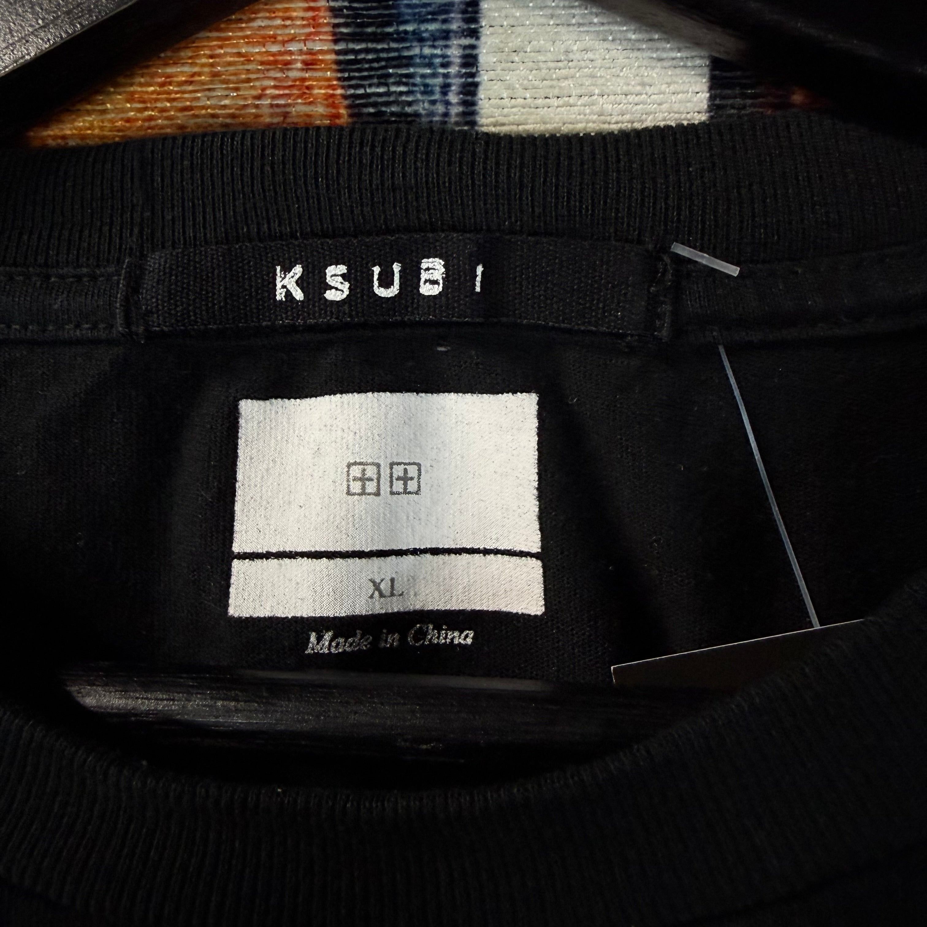 Ksubi Ksubi Jet Black Skript Kash T-shirt Size XL Size US XL / EU 56 / 4 - 3 Thumbnail