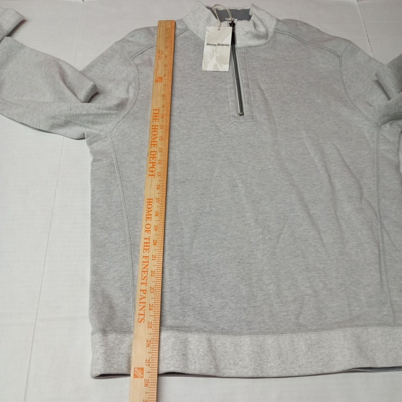 Tommy Bahama Tommy Bahama Reversible Gray Pullover 1/4 Zip Men's Size M Size US M / EU 48-50 / 2 - 6 Thumbnail