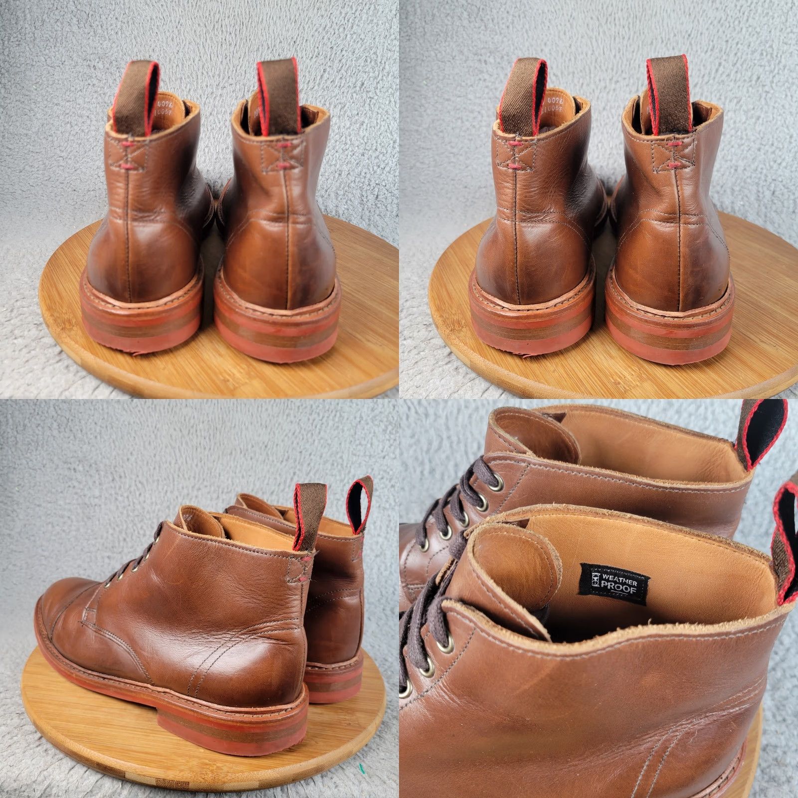 Allen Edmonds Boots 11 D Patton Weatherproof Leather Cap Toe Chukka Initial Impression- Allen Edmonds Patton Waterproof (Caper  main image 3