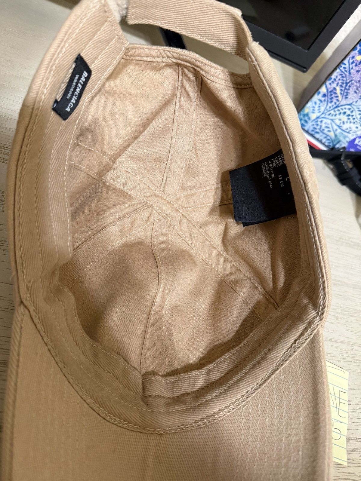 Balenciaga Balenciaga Ballcap Tan Size ONE SIZE - 5 Thumbnail
