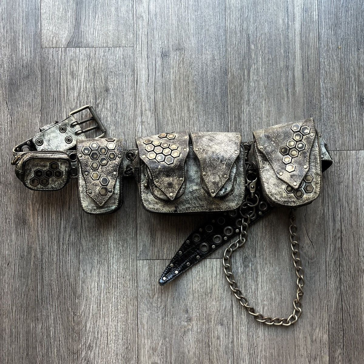 バッグ Kmrii hip bag CRAZY SILVER STUDDED Kmrii hip bag with CRAZY SILVER STUDDED