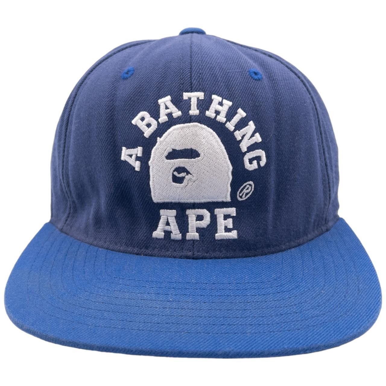 Bape Vintage Bape College Logo Embroidered Hat Size ONE SIZE - 2 Thumbnail