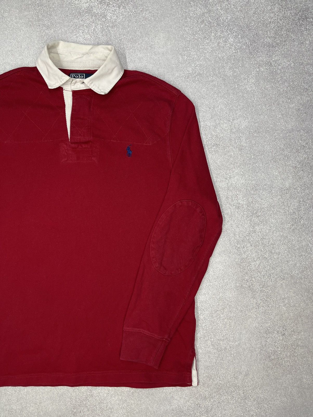 Polo Ralph Lauren Vintage Polo Ralph Lauren Rugby Longsleeve Red Y2K Size US S / EU 44-46 / 1 - 4 Thumbnail