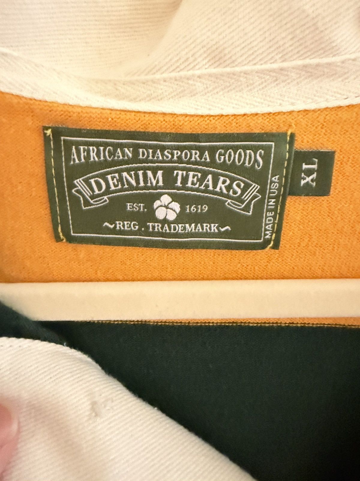DENIM TEARS denim tear rugby shirt Size US XL / EU 56 / 4 - 2 Thumbnail
