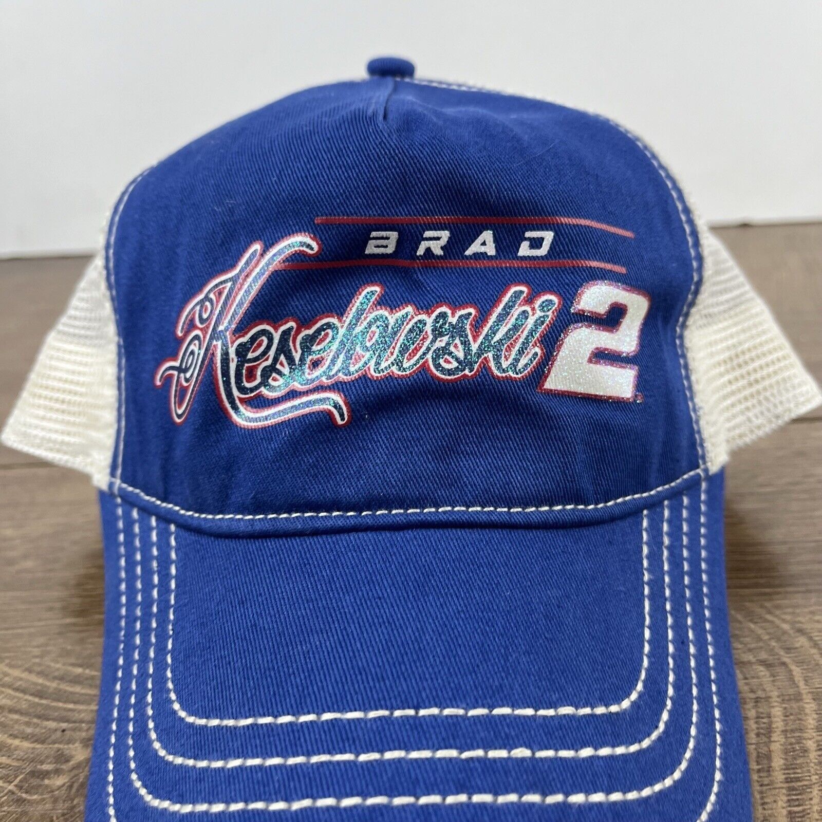Other Brad Keselourski #2 Hat Snapback Hat Blue Hat Adjustable Blu Size ONE SIZE - 7 Thumbnail