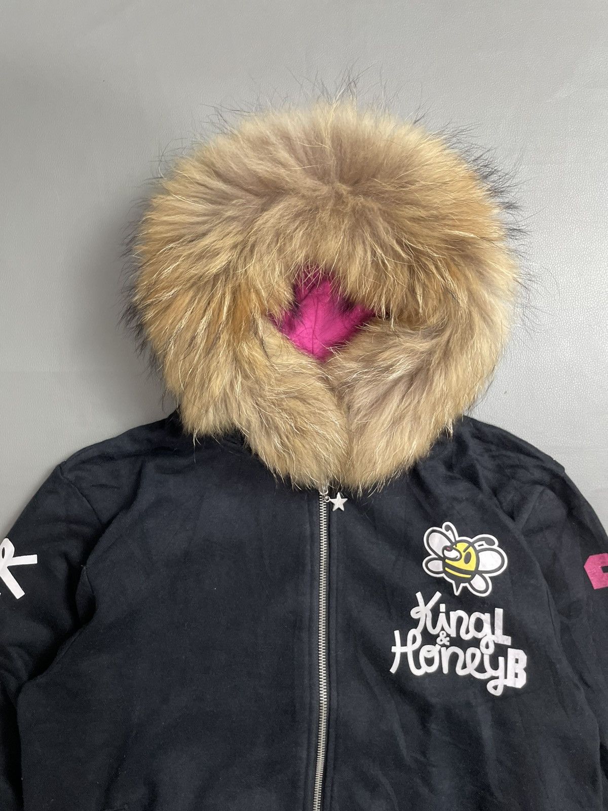 Japanese Brand HoneyB Cutie Zip Fur Hoodie Size US M / EU 48-50 / 2 - 2 Thumbnail
